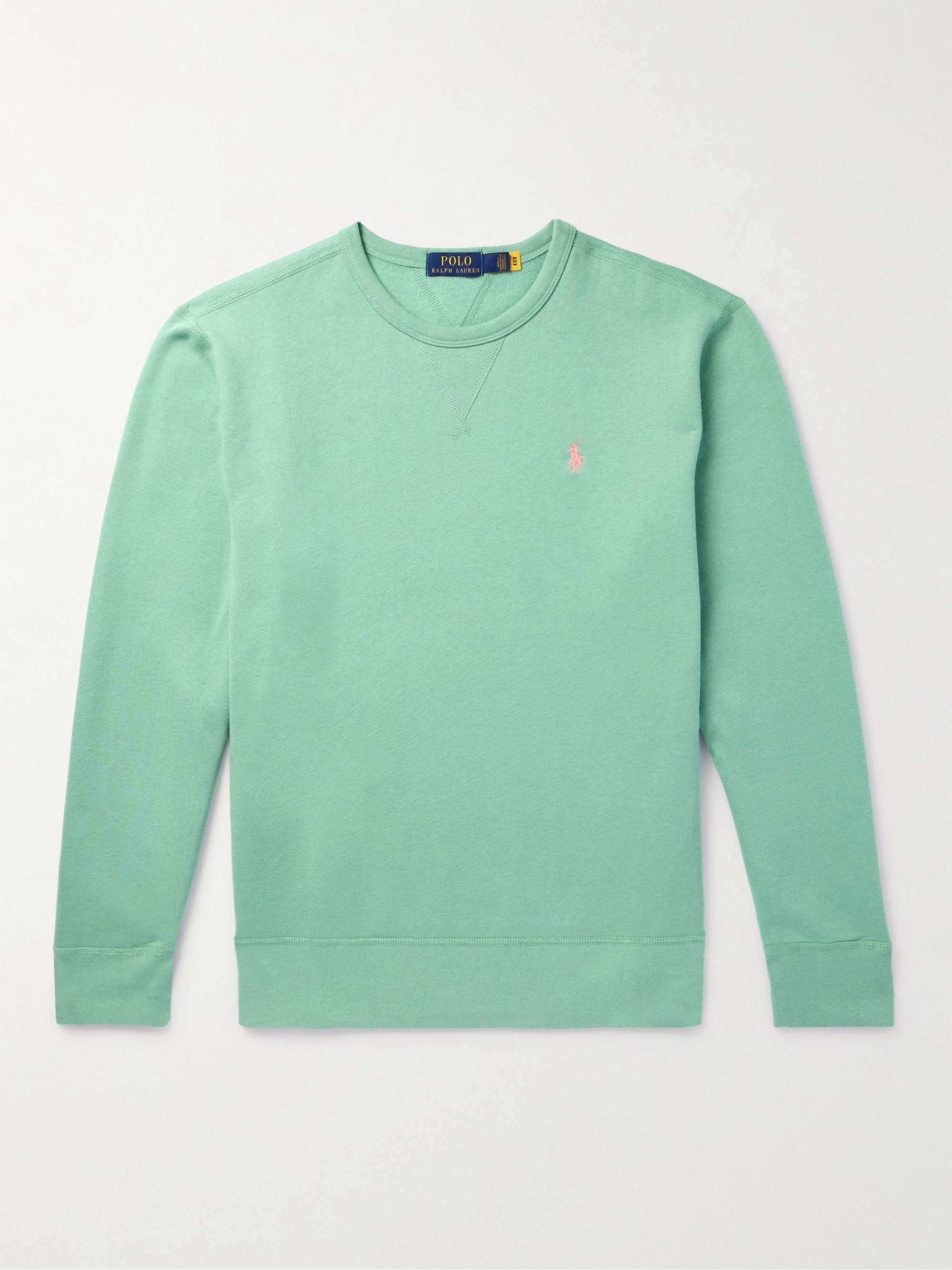 POLO RALPH LAUREN Logo-Embroidered Jersey Sweatshirt for Men | MR PORTER