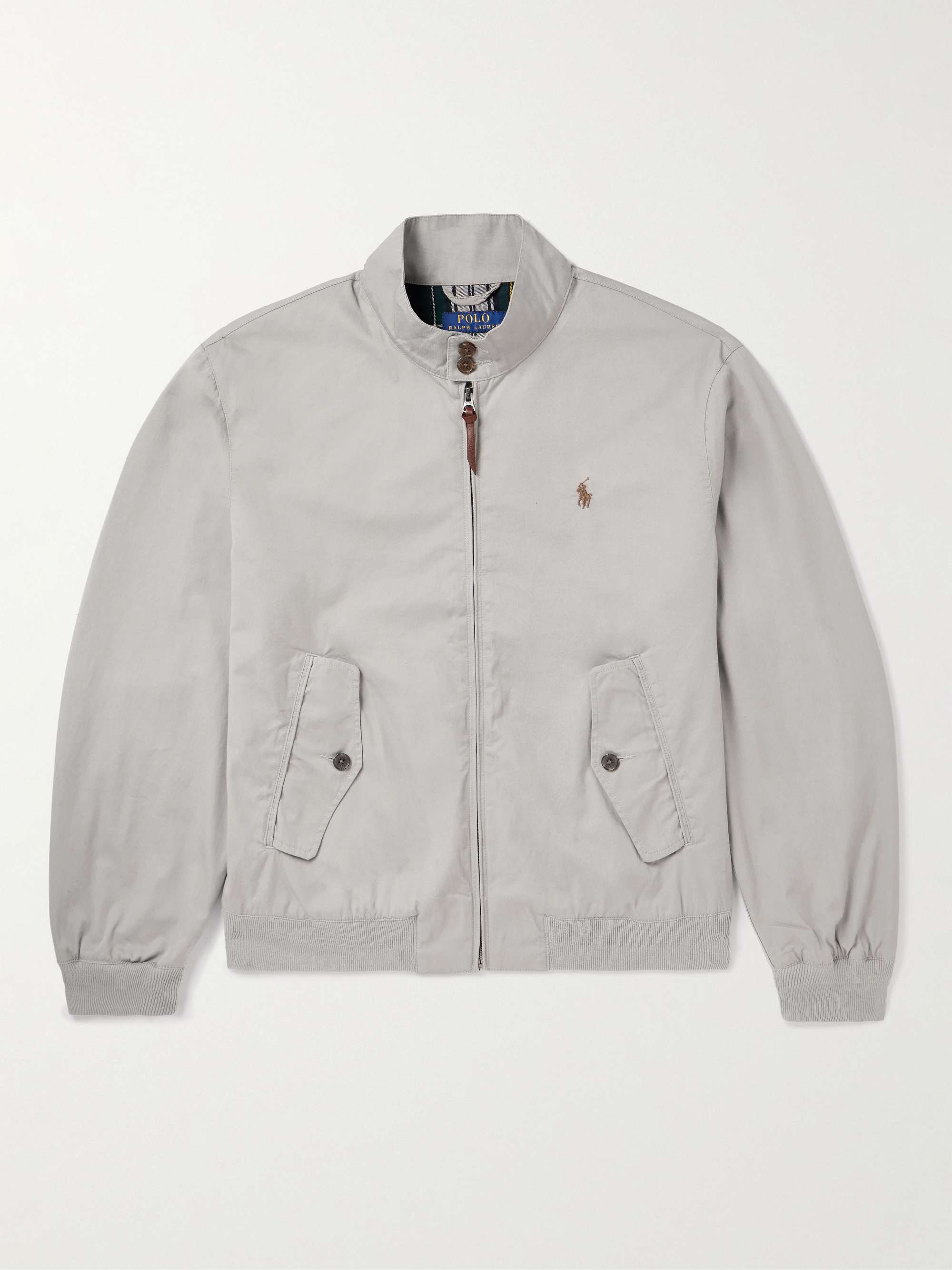 POLO RALPH Logo-Embroidered Cotton-Twill Bomber Jacket for Men | MR PORTER