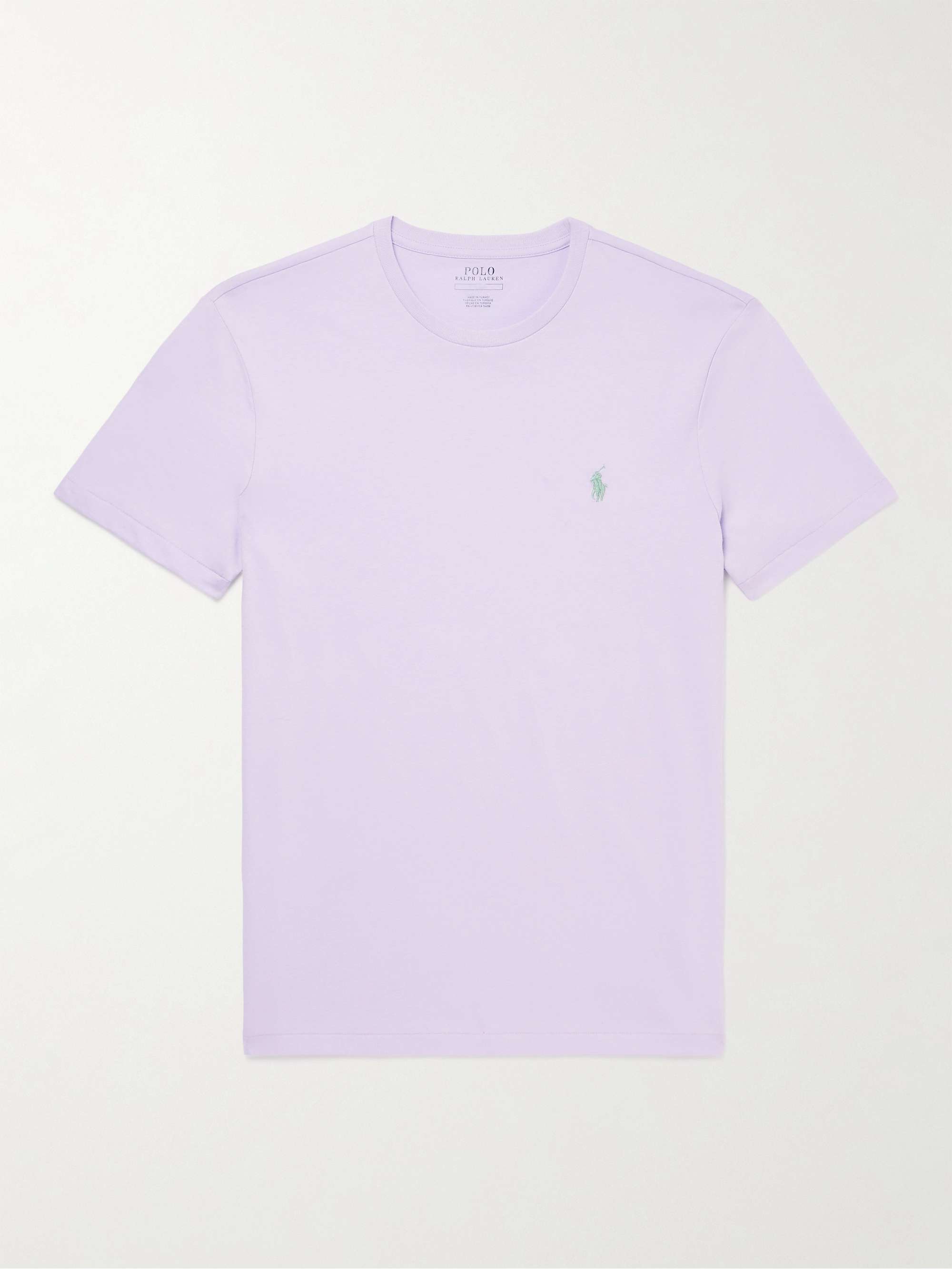 POLO RALPH LAUREN Logo-Embroidered Cotton-Jersey T-Shirt for Men | MR PORTER