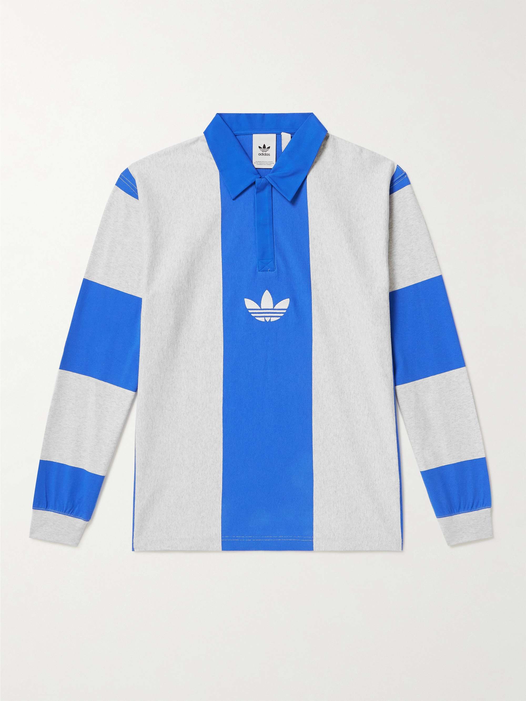 ADIDAS ORIGINALS Hack Rugby Logo-Embroidered Striped Cotton-Jersey Polo  Shirt for Men | MR PORTER