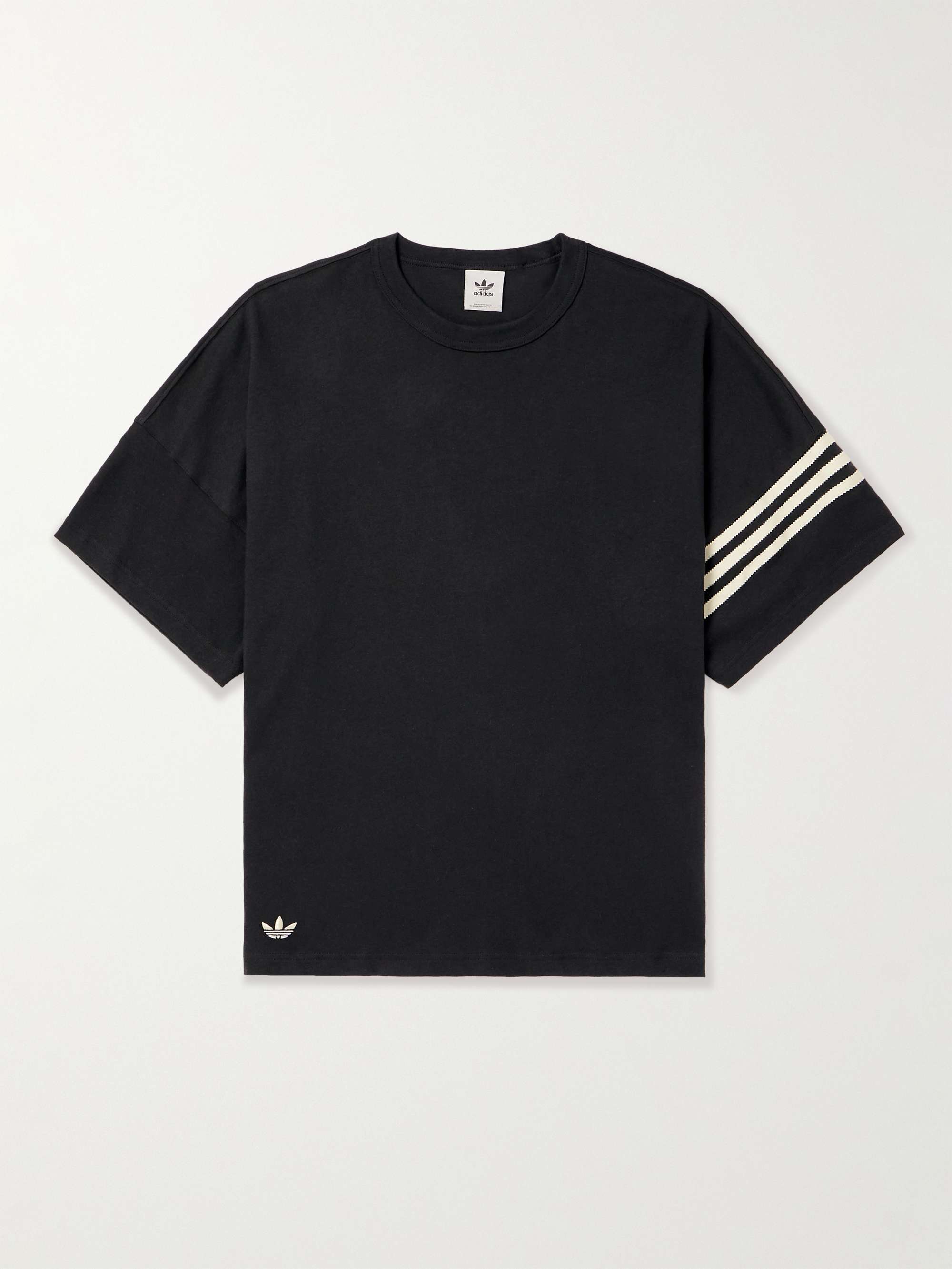 ADIDAS ORIGINALS Neoclassics Logo-Embroidered Cotton-Jersey T-Shirt for Men  | MR PORTER