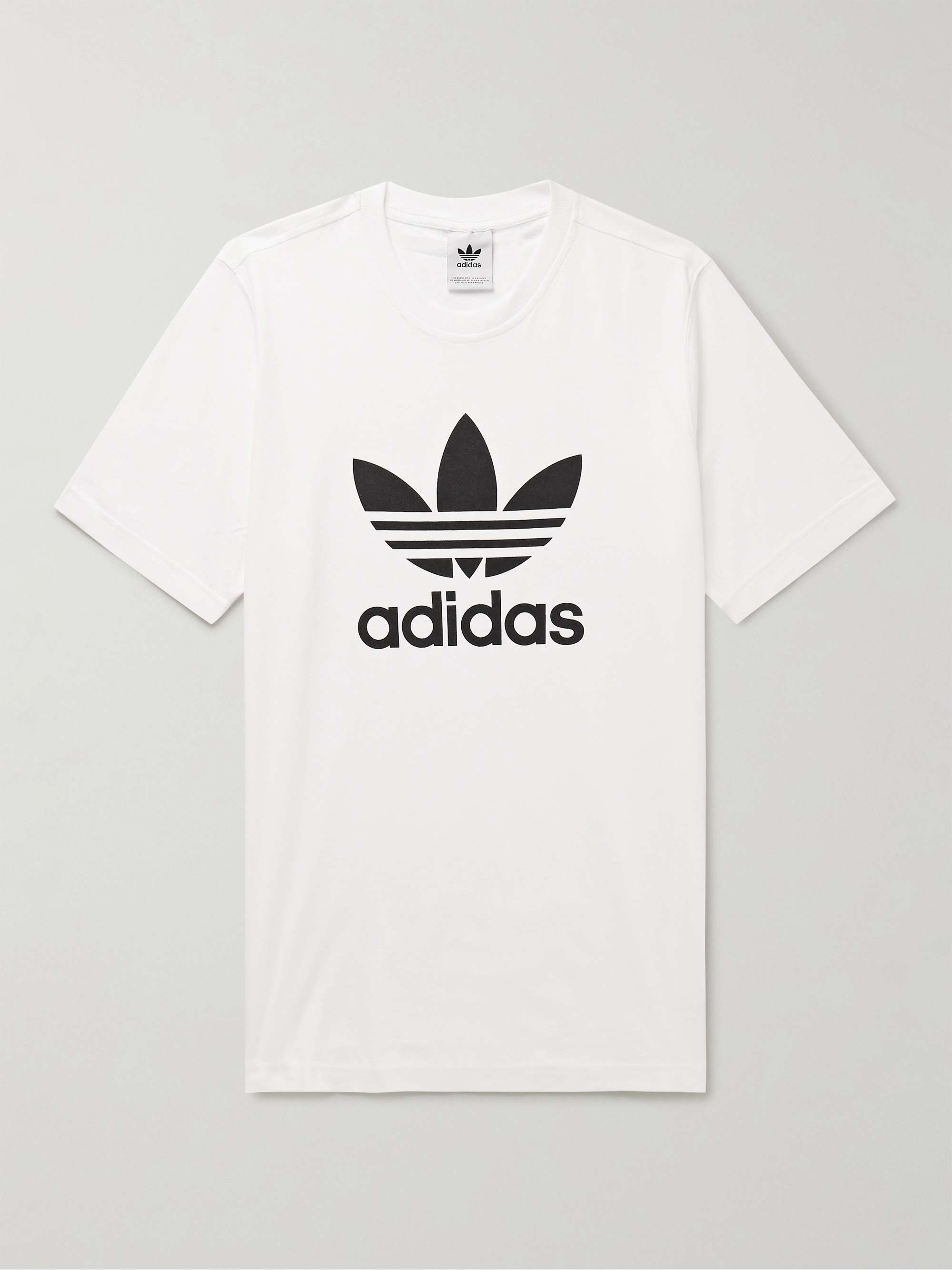 Blæse stemme købmand ADIDAS ORIGINALS Logo-Print Cotton-Jersey T-Shirt for Men | MR PORTER