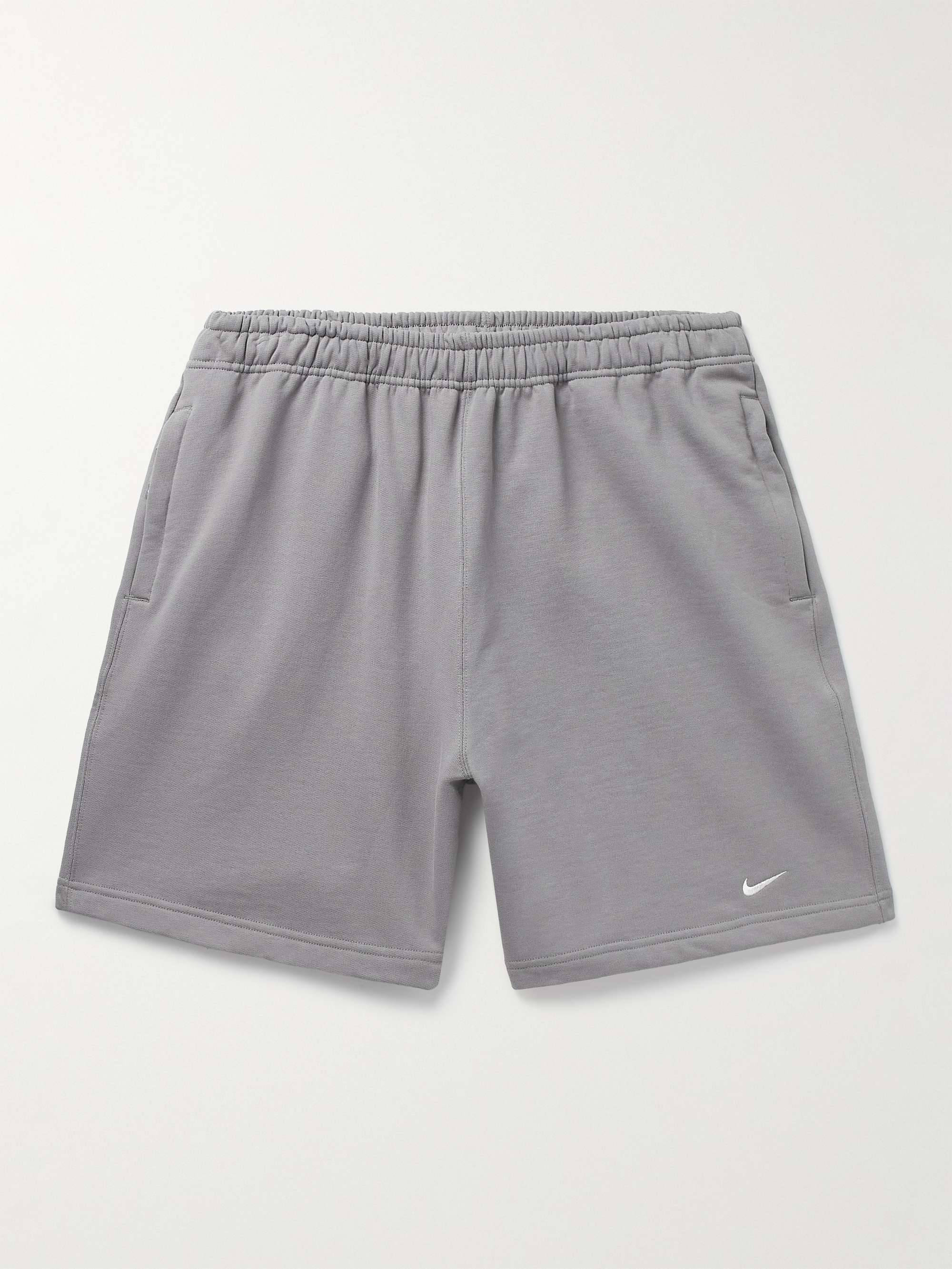 NIKE Solo Swoosh Wide-Leg Cotton-Blend Jersey Shorts for Men | MR PORTER