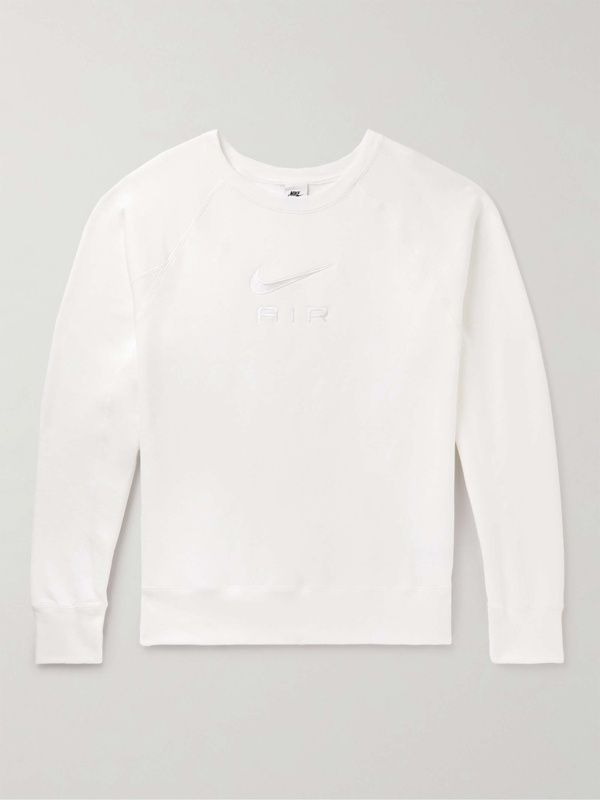 NIKE NSW Air Logo-Embroidered Cotton-Jersey Sweatshirt for Men | MR PORTER