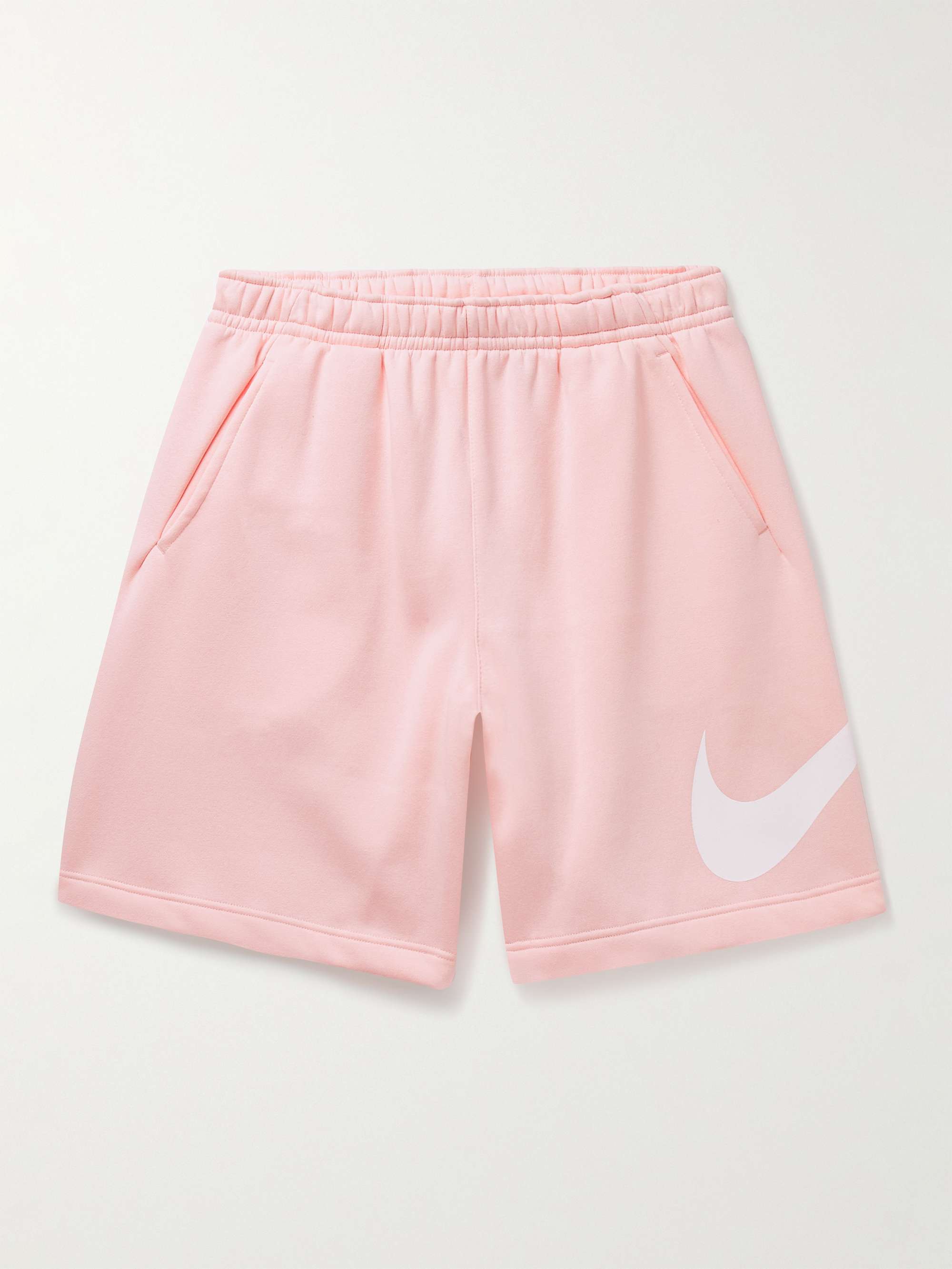 NIKE Sportswear Club Wide-Leg Logo-Print Cotton-Blend Jersey Shorts for Men  | MR PORTER