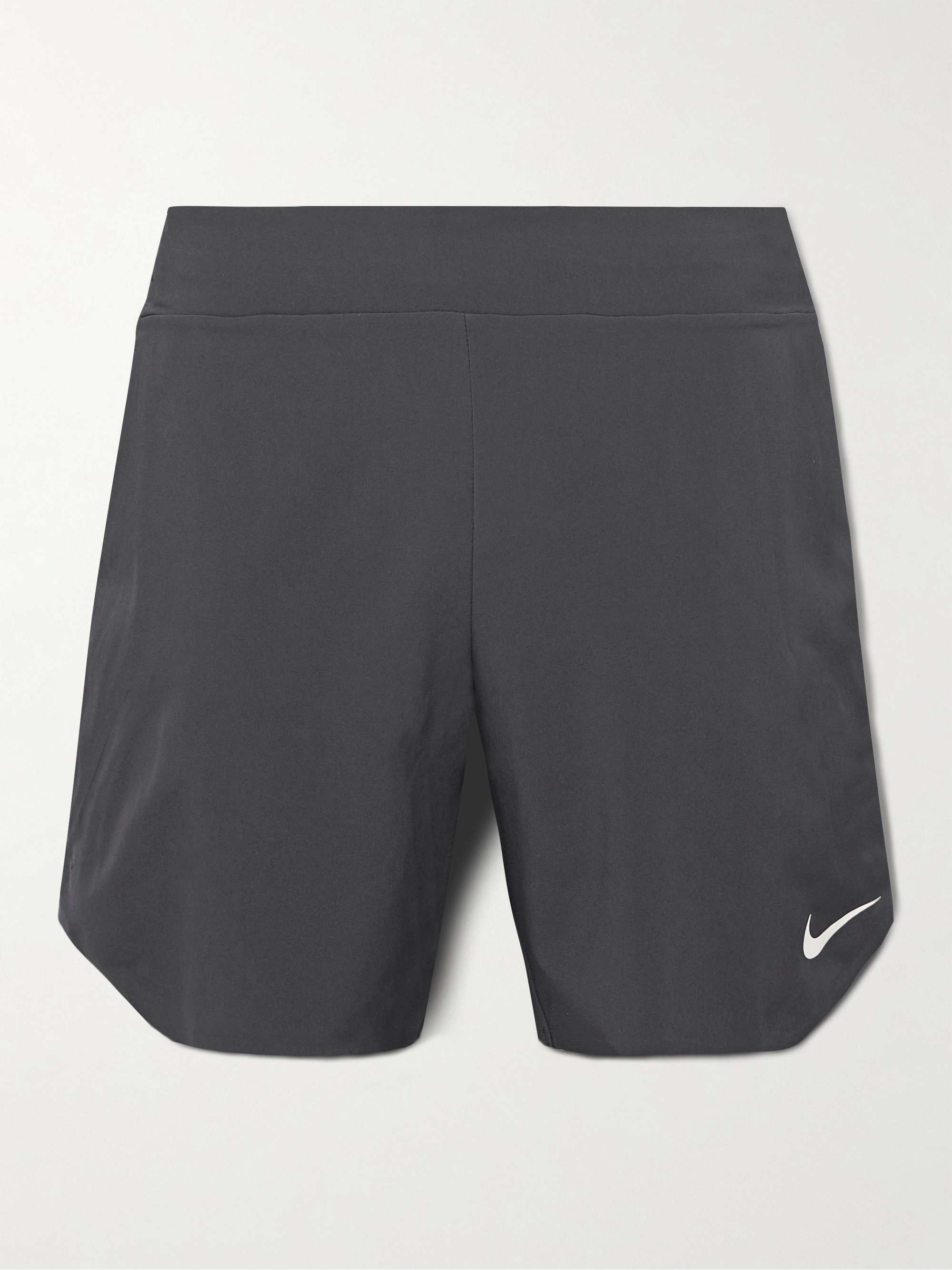 NIKE TENNIS NikeCourt Slam Straight-Leg Layered Striped Dri-FIT Shorts for  Men | MR PORTER