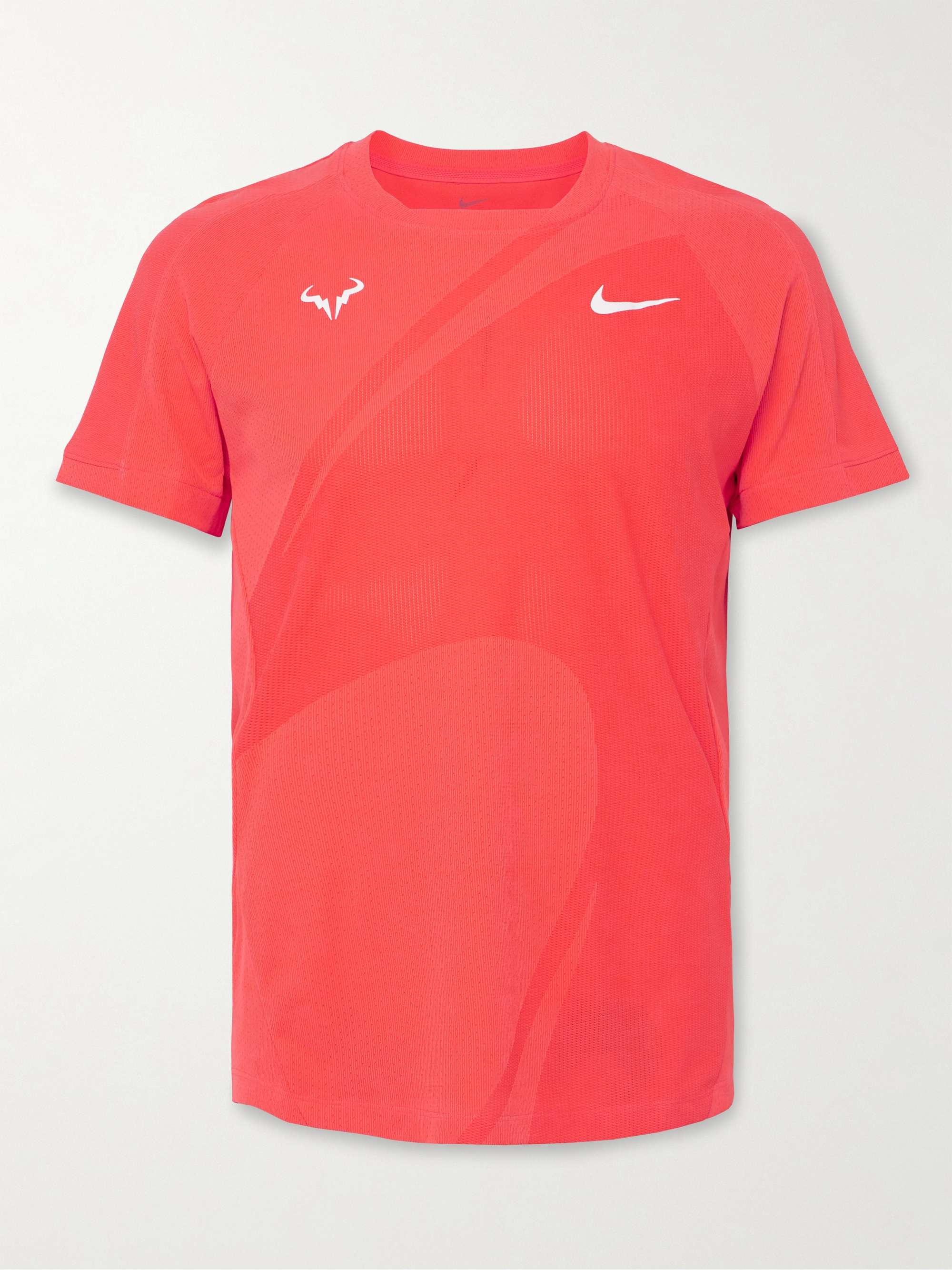 NIKE TENNIS NikeCourt Rafa Slim-Fit Jacquard-Knit Dri-FIT ADV T-Shirt for  Men | MR PORTER