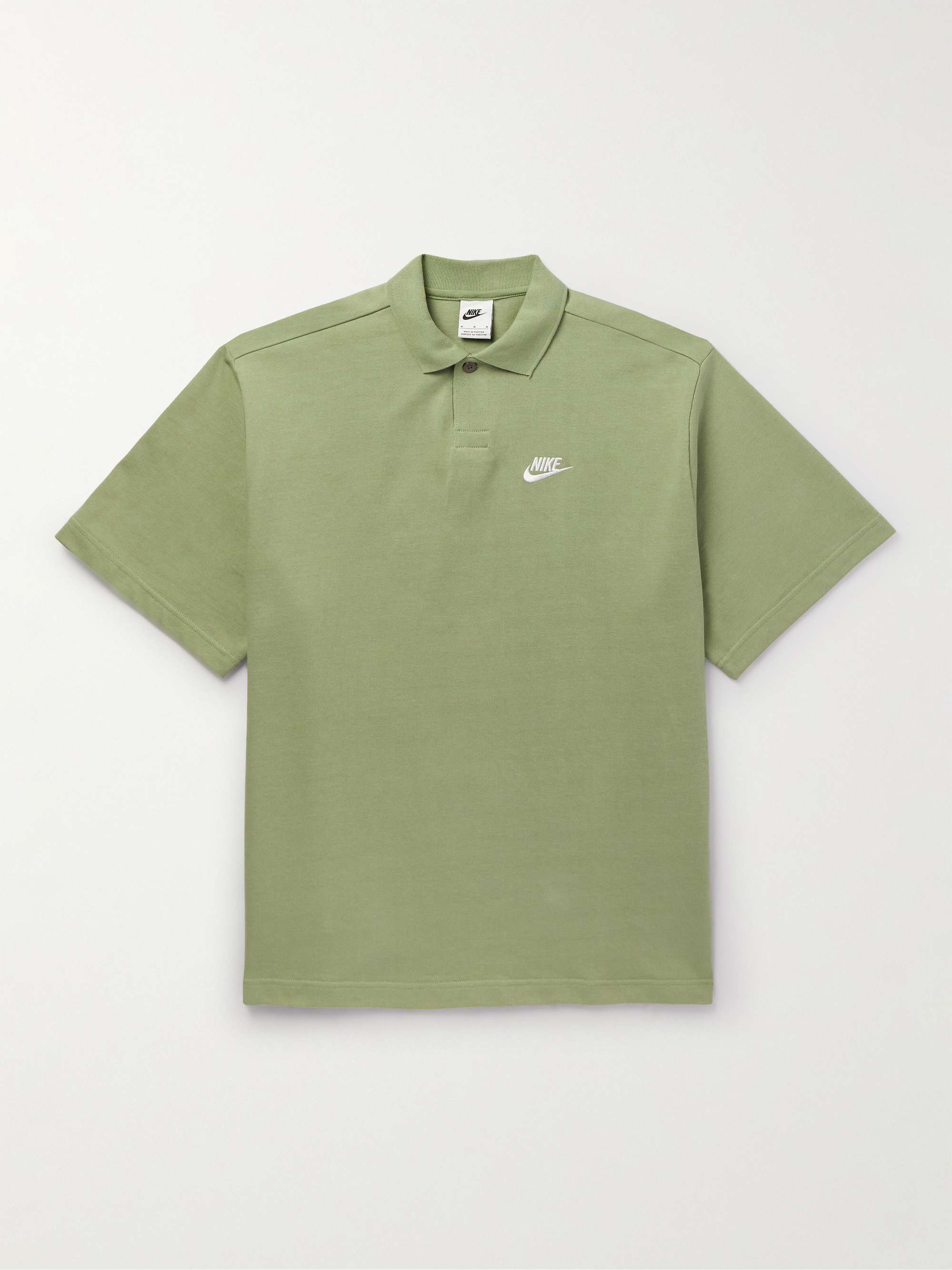 NIKE Logo-Embroidered Cotton-Jersey Polo Shirt for Men | MR PORTER