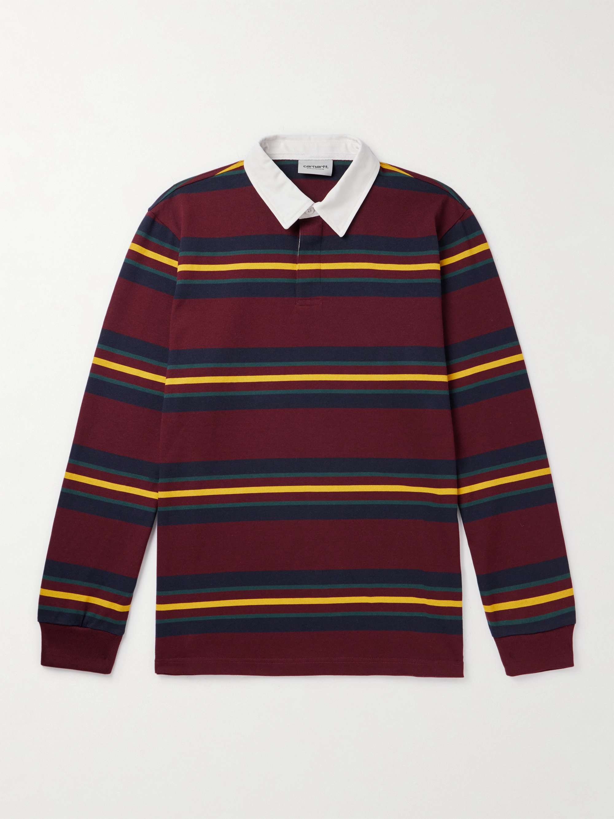 CARHARTT WIP Oregon Striped Cotton-Jersey Polo Shirt for Men | MR PORTER