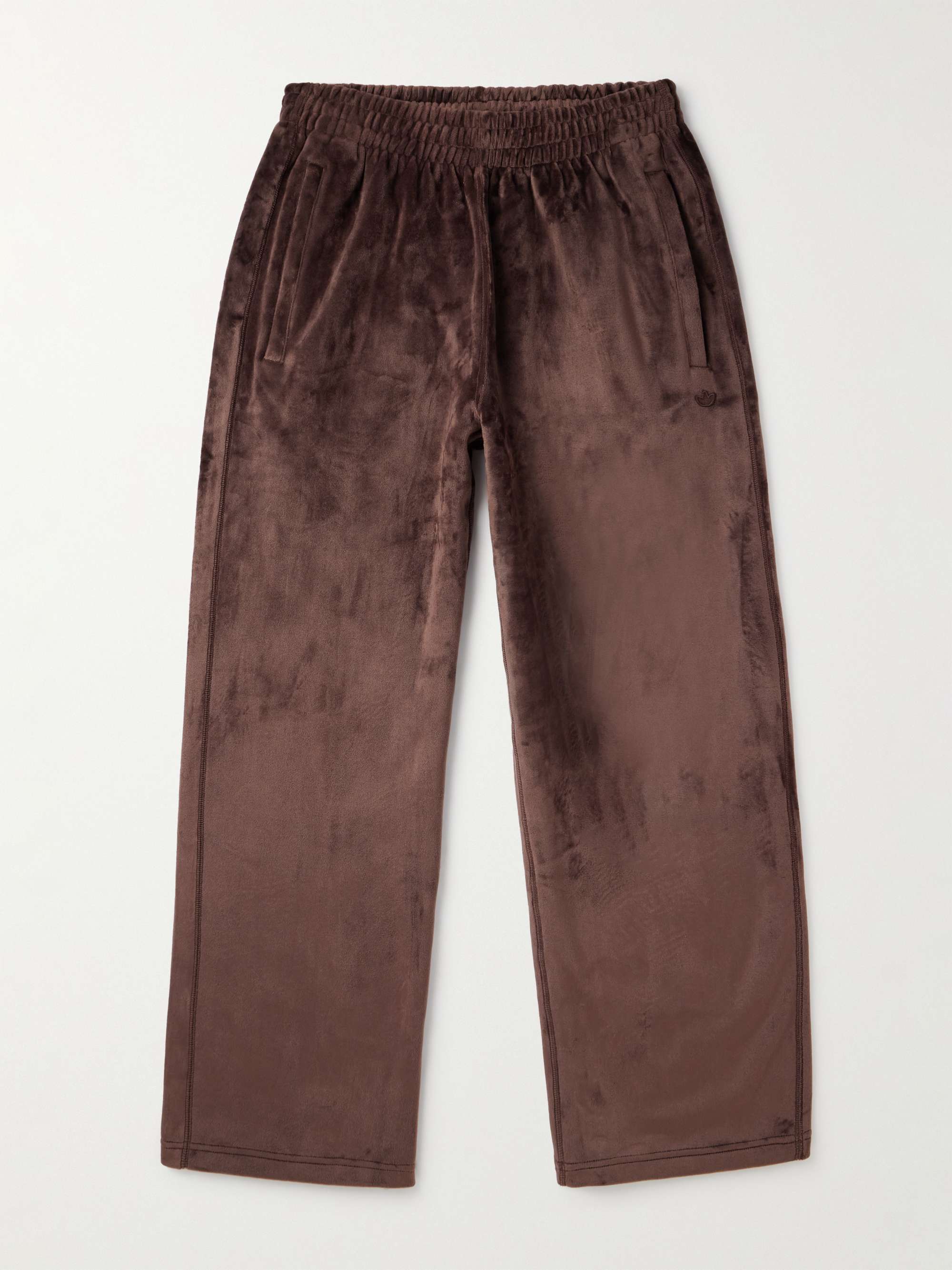 Pantaloni a gamba larga in velluto di cotone con logo applicato ADIDAS  ORIGINALS da uomo | MR PORTER