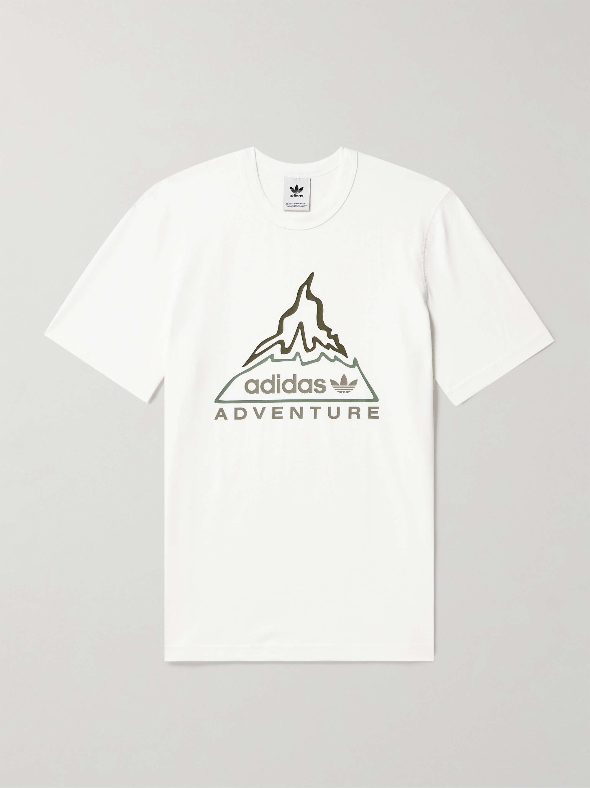 ADIDAS ORIGINALS Adventure Volcano Logo-Print Cotton-Jersey T-Shirt for Men  | MR PORTER