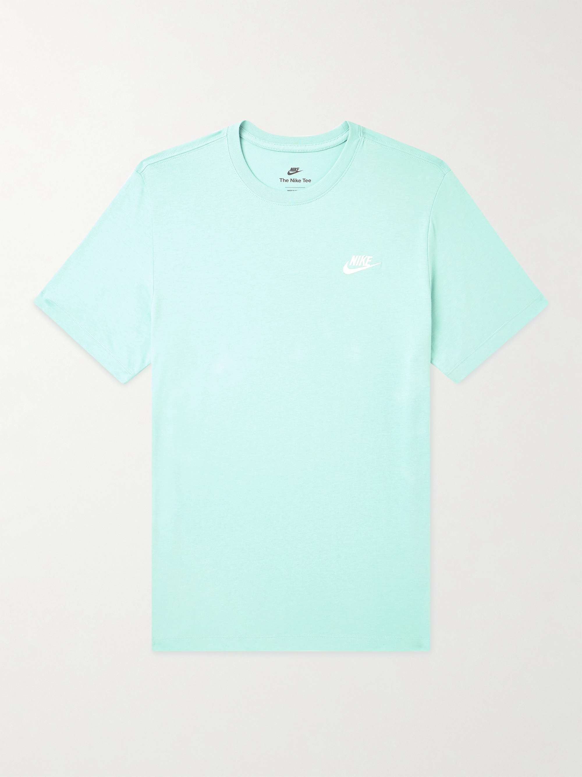 NIKE Sportswear Club Logo-Embroidered Cotton-Jersey T-Shirt for Men | MR  PORTER