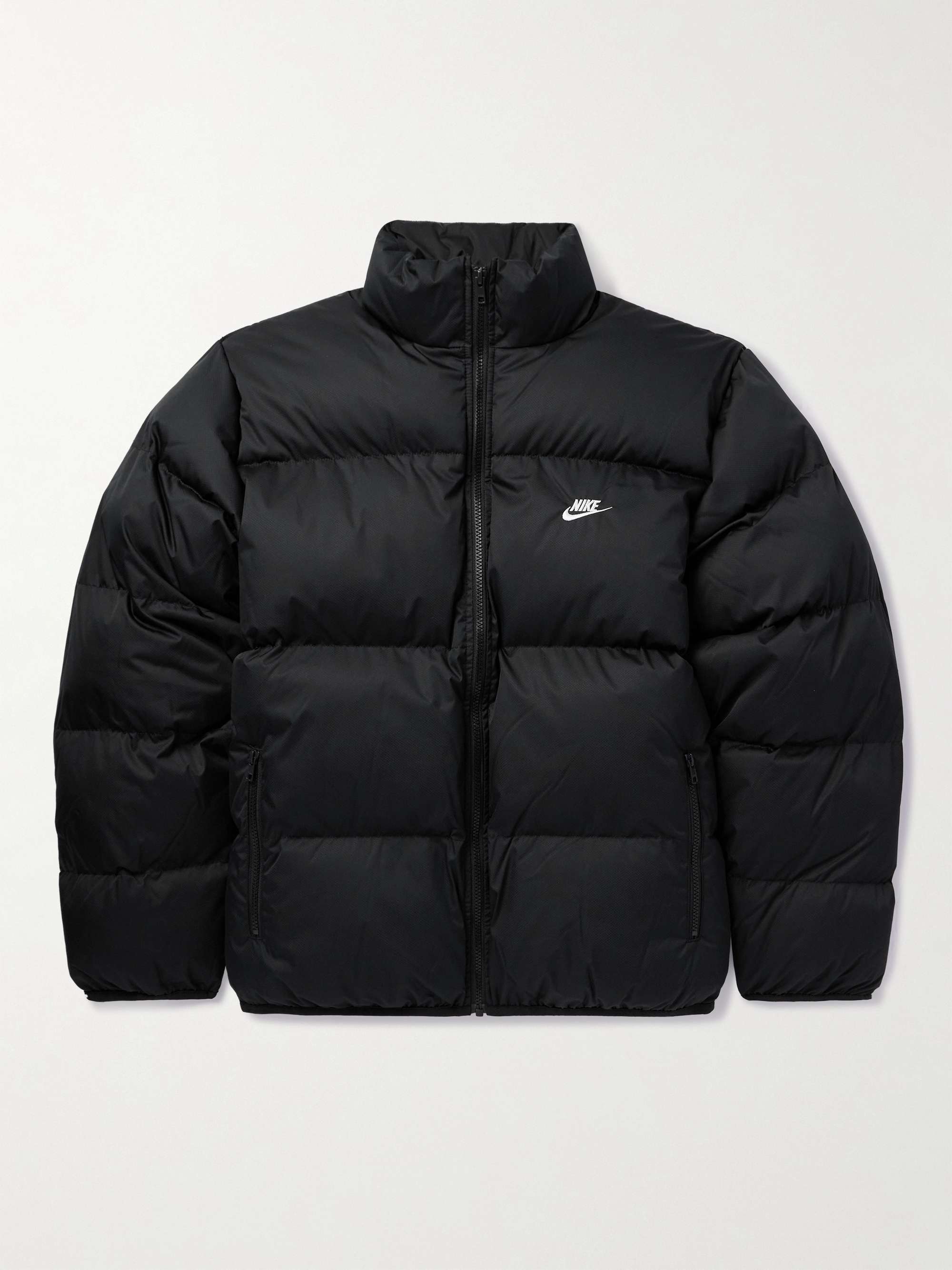 NIKE Sportswear Club Logo-Embroidered Quilted Padded Ripstop Jacket for Men  | MR PORTER