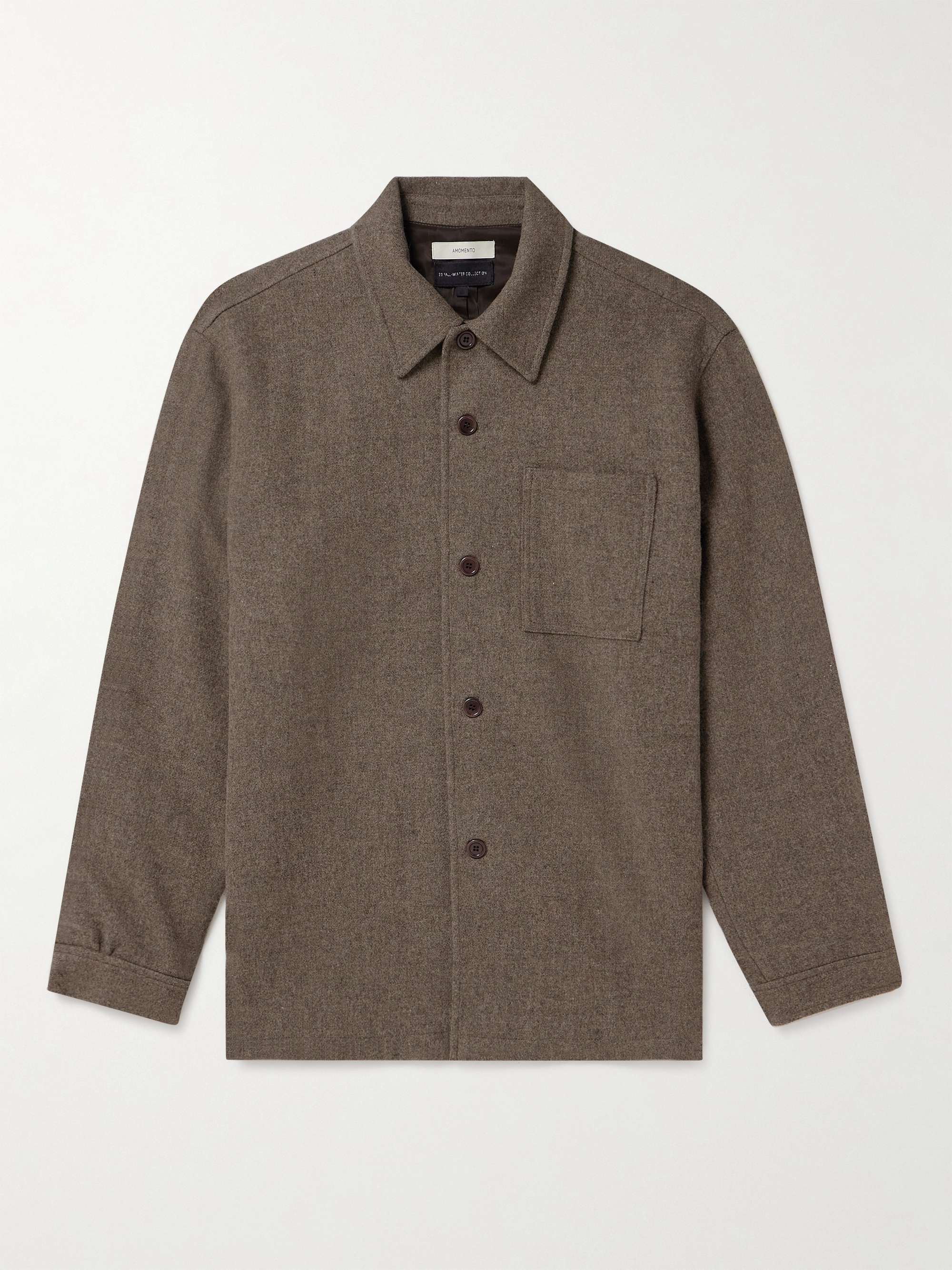 AMOMENTO Oversized Wool Overshirt for Men | MR PORTER