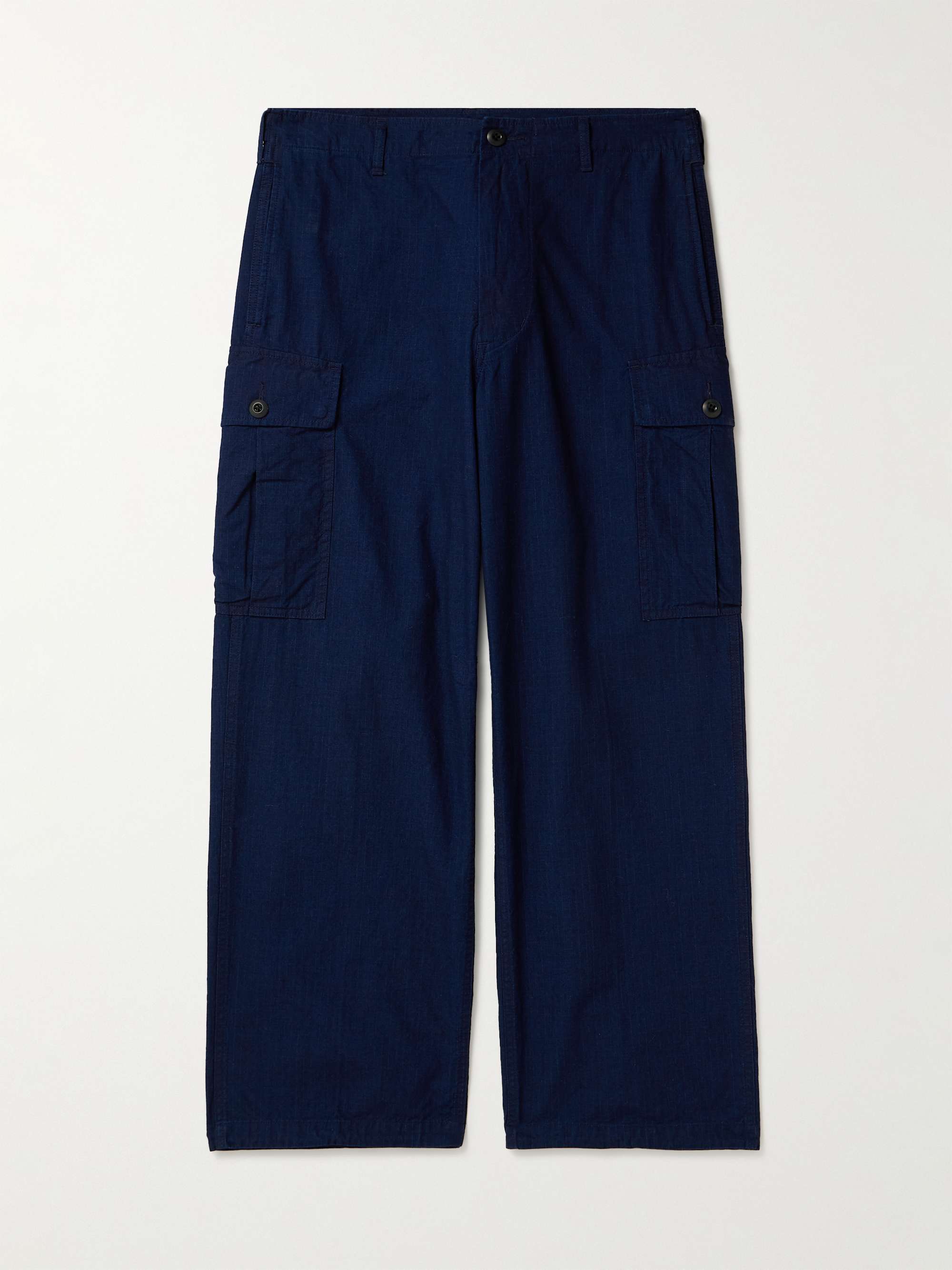 BEAMS PLUS Wide-Leg Cotton-Ripstop Cargo Trousers for Men | MR PORTER