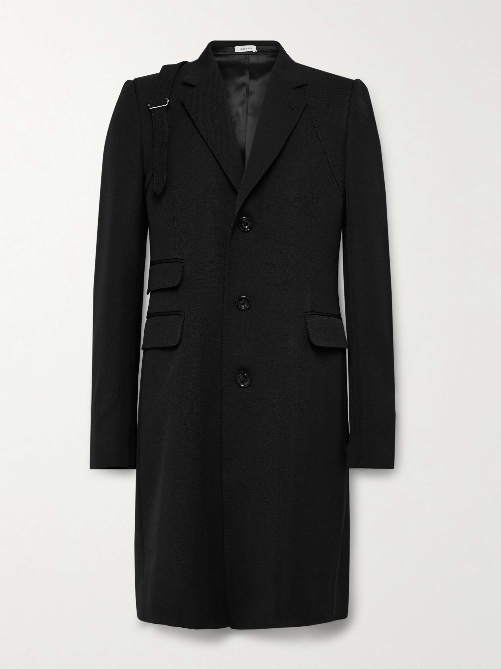 ALEXANDER MCQUEEN Slim-Fit Wool-Twill Trench Coat for Men | MR PORTER