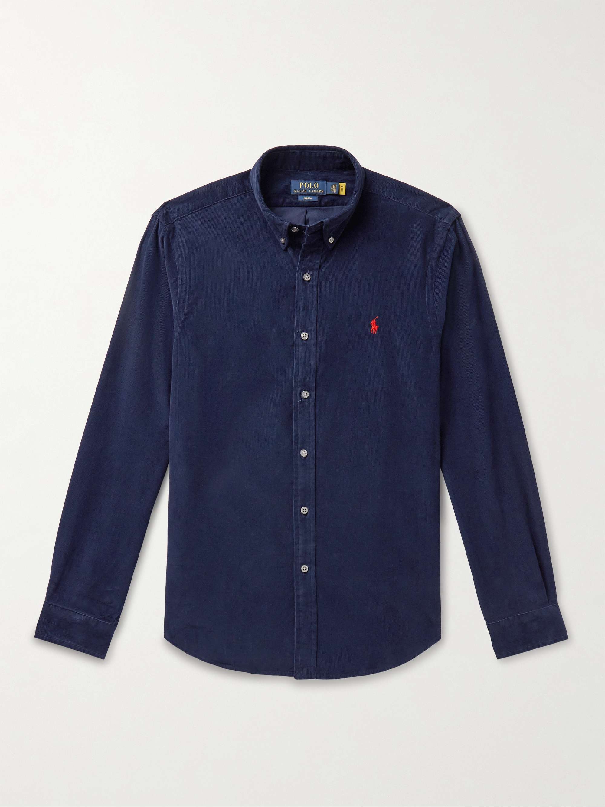 POLO RALPH LAUREN Button-Down Collar Cotton-Corduroy Shirt for Men | MR  PORTER