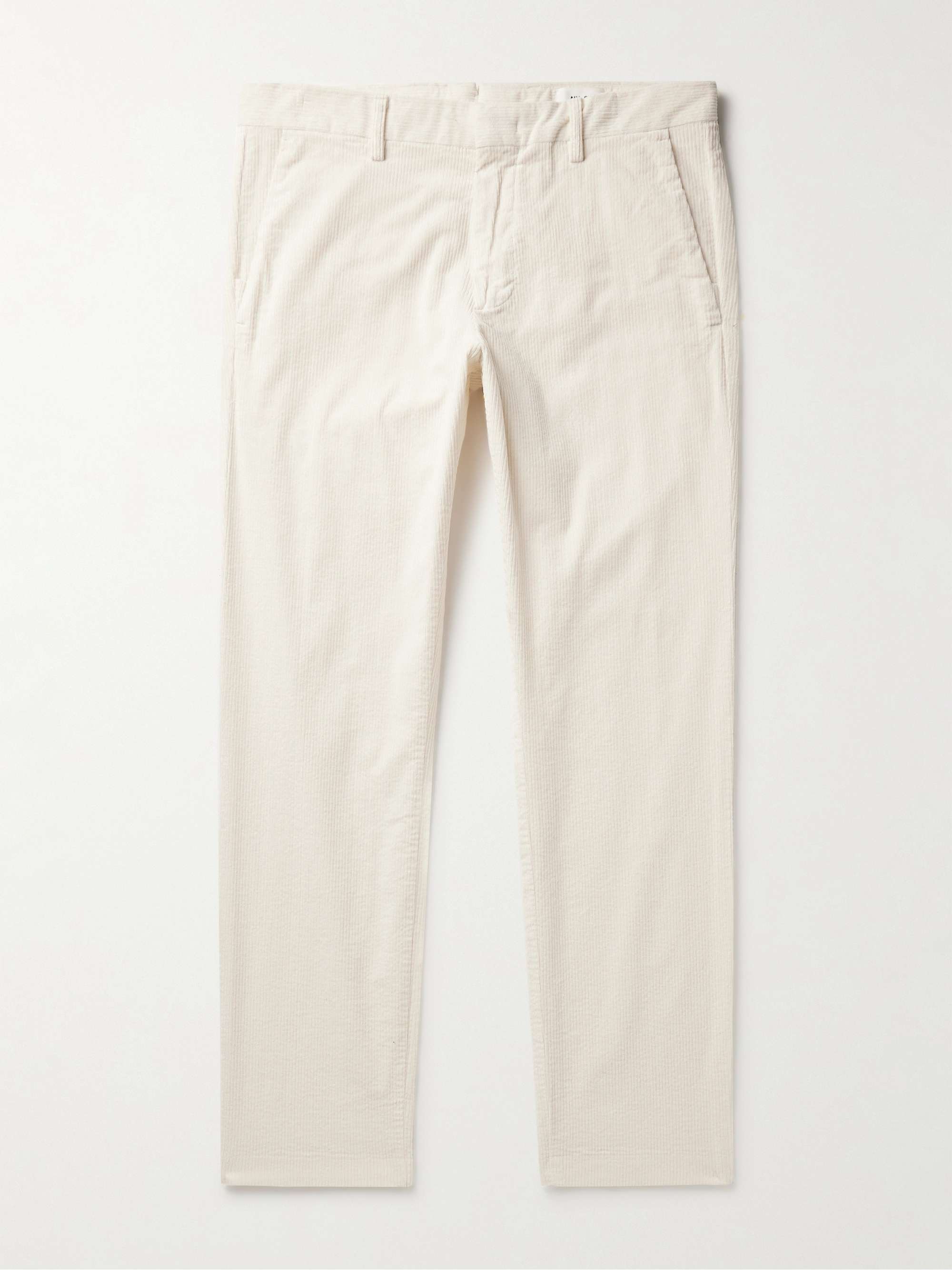 NN07 Theo 1322 Straight-Leg Organic Cotton-Blend Corduroy Trousers for Men  | MR PORTER