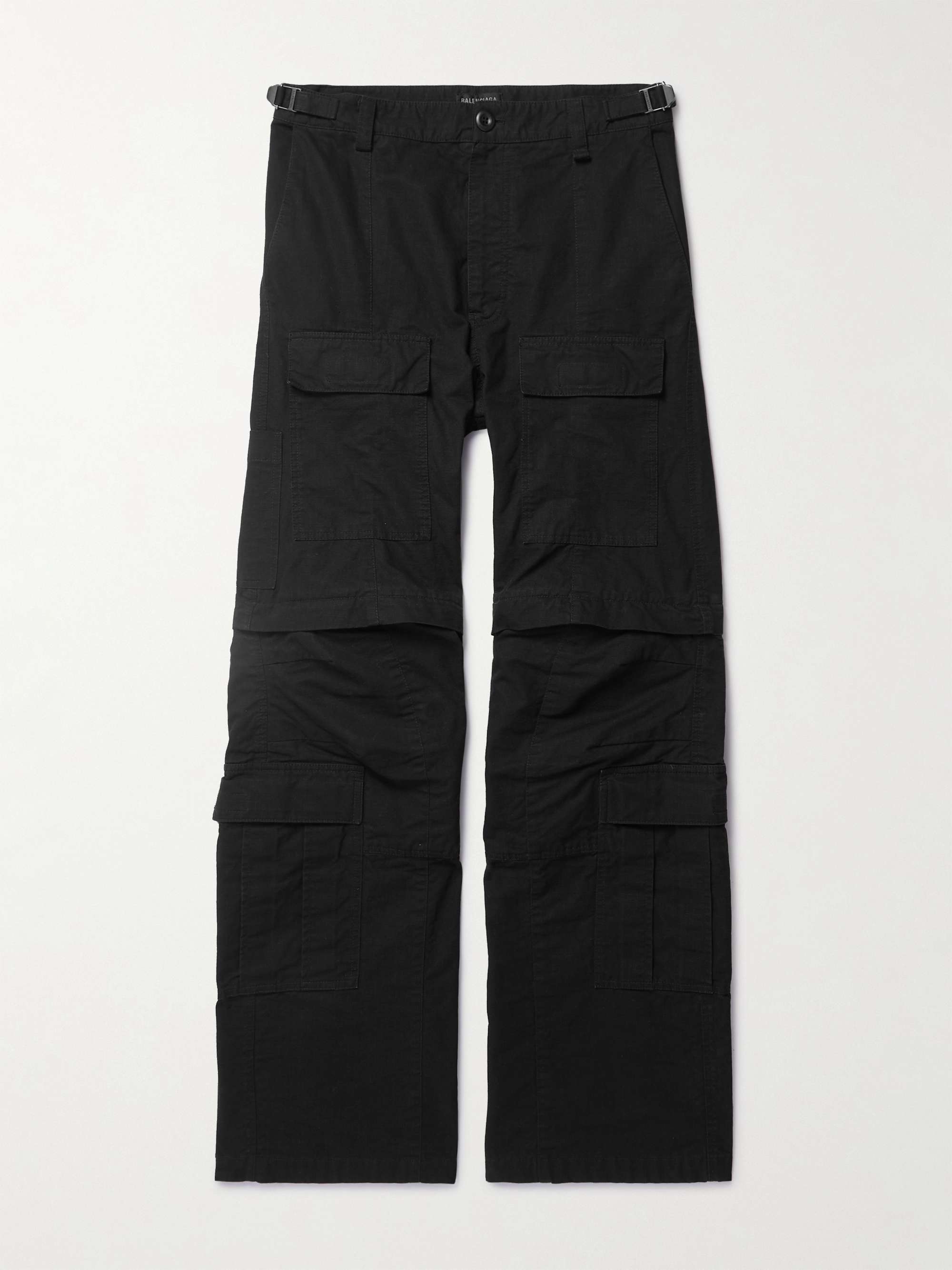 BALENCIAGA Convertible Flared Cotton-Ripstop Cargo Trousers for Men | MR  PORTER