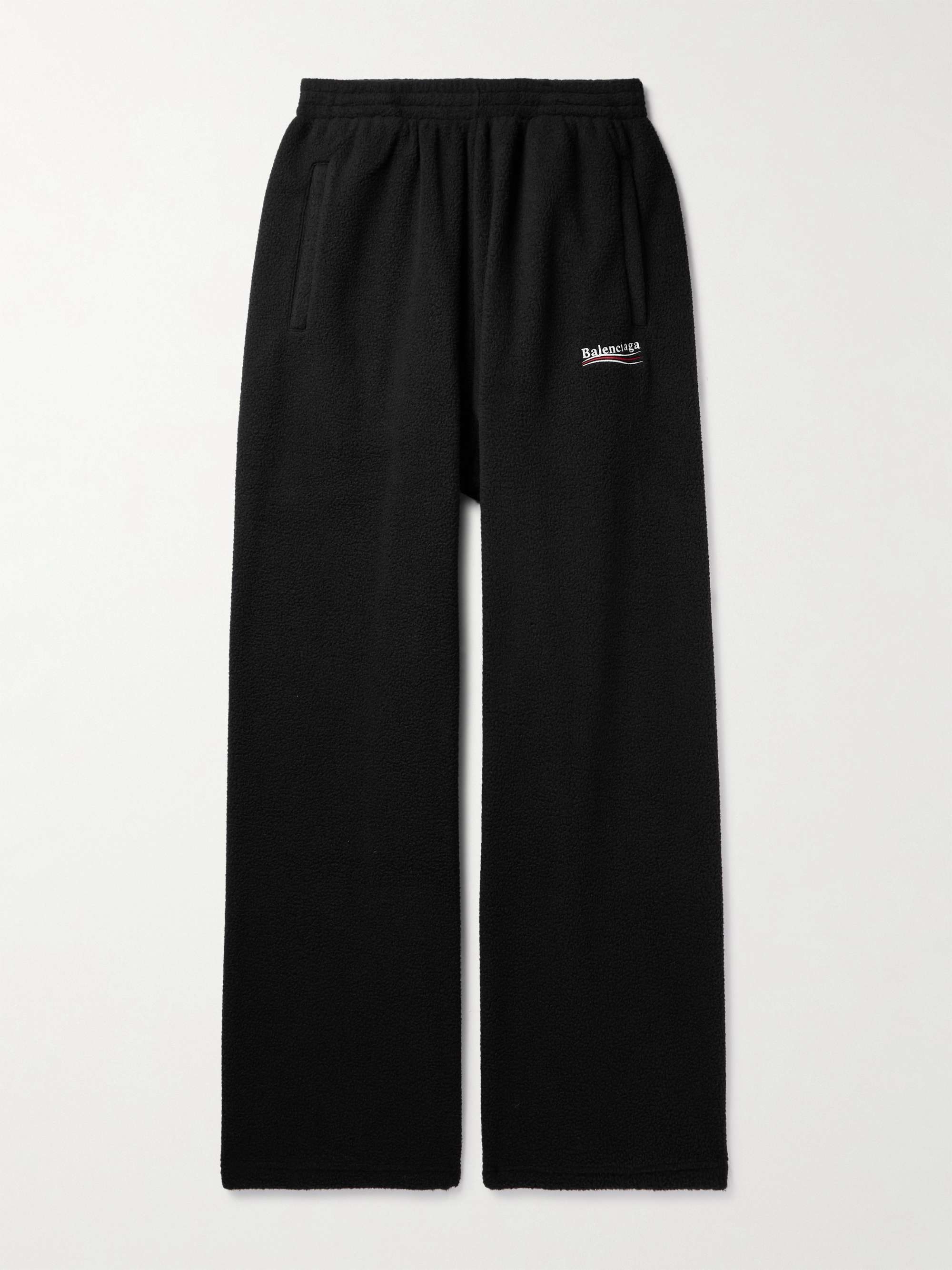BALENCIAGA Straight-Leg Logo-Embroidered Cotton-Jersey Sweatpants for Men |  MR PORTER