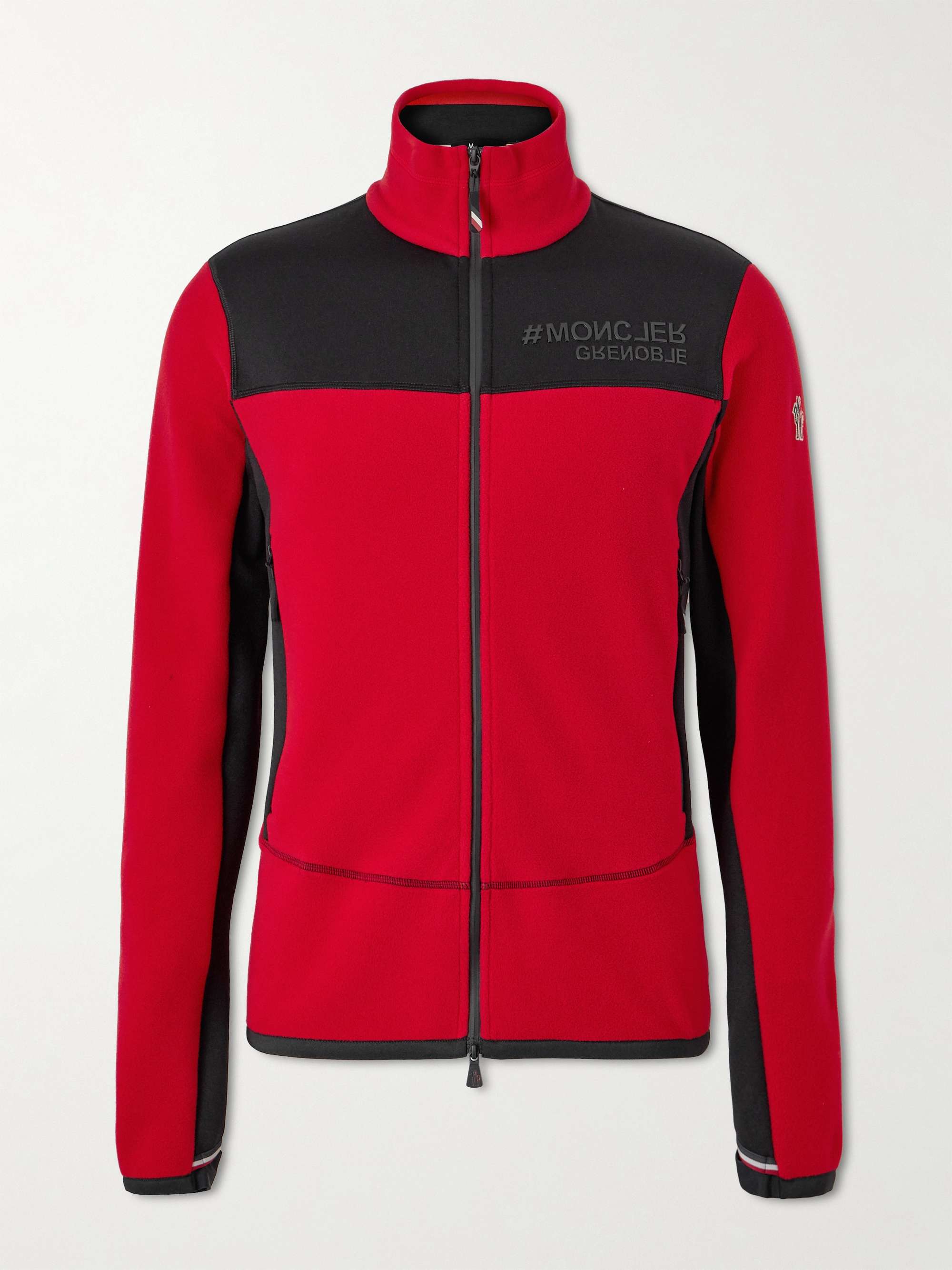 MONCLER GRENOBLE Shell-Trimmed Logo-Print Fleece Ski Jacket for Men | MR  PORTER