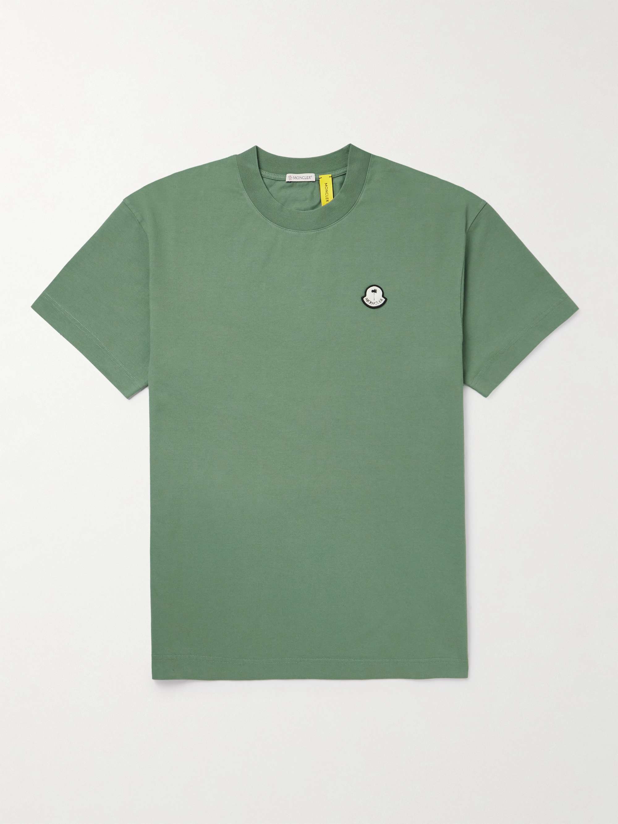 MONCLER GENIUS + Palm Angels Logo-Appliquéd Cotton-Jersey T-Shirt