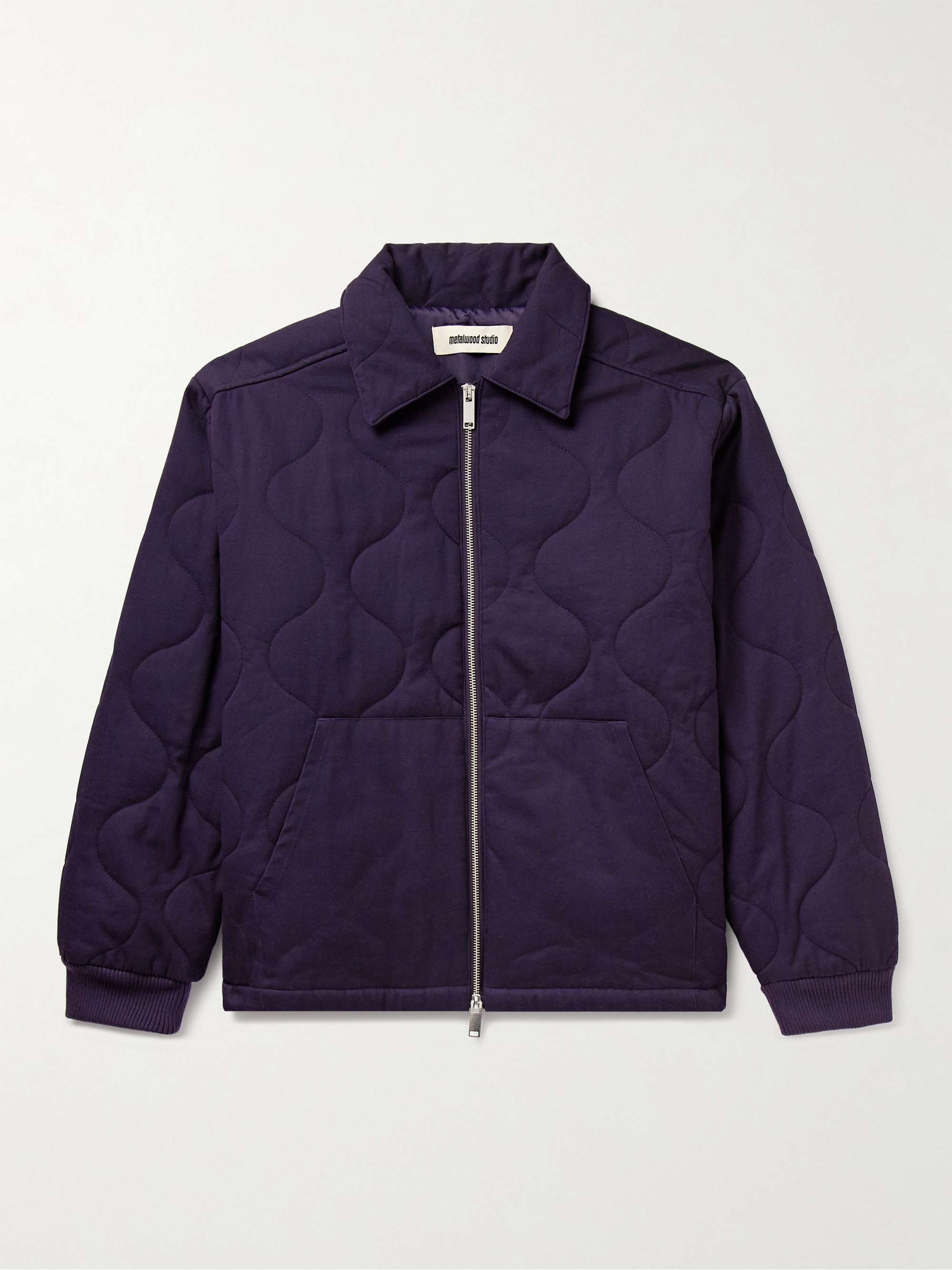 METALWOOD + Throwing Fits Logo-Embroidered Quilted Cotton-Twill Jacket for  Men | MR PORTER