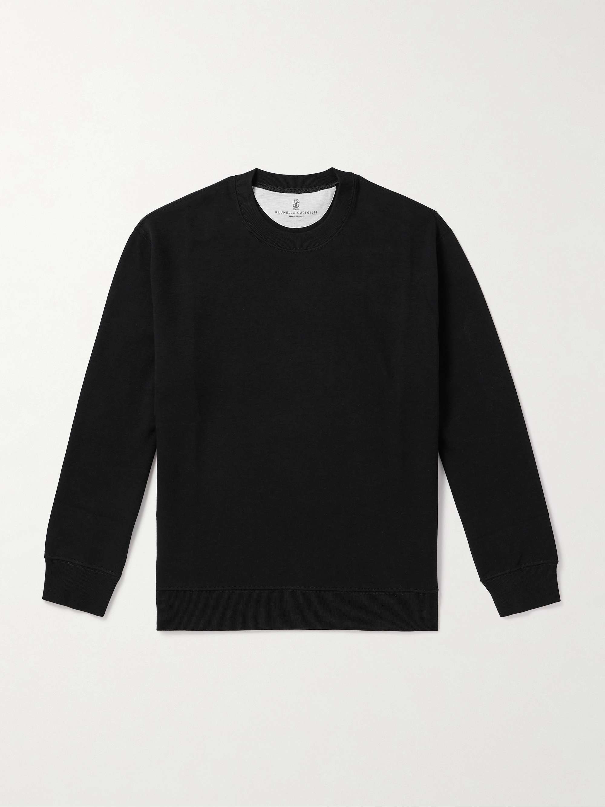 BRUNELLO CUCINELLI Cotton-Blend Jersey Sweatshirt for Men | MR PORTER