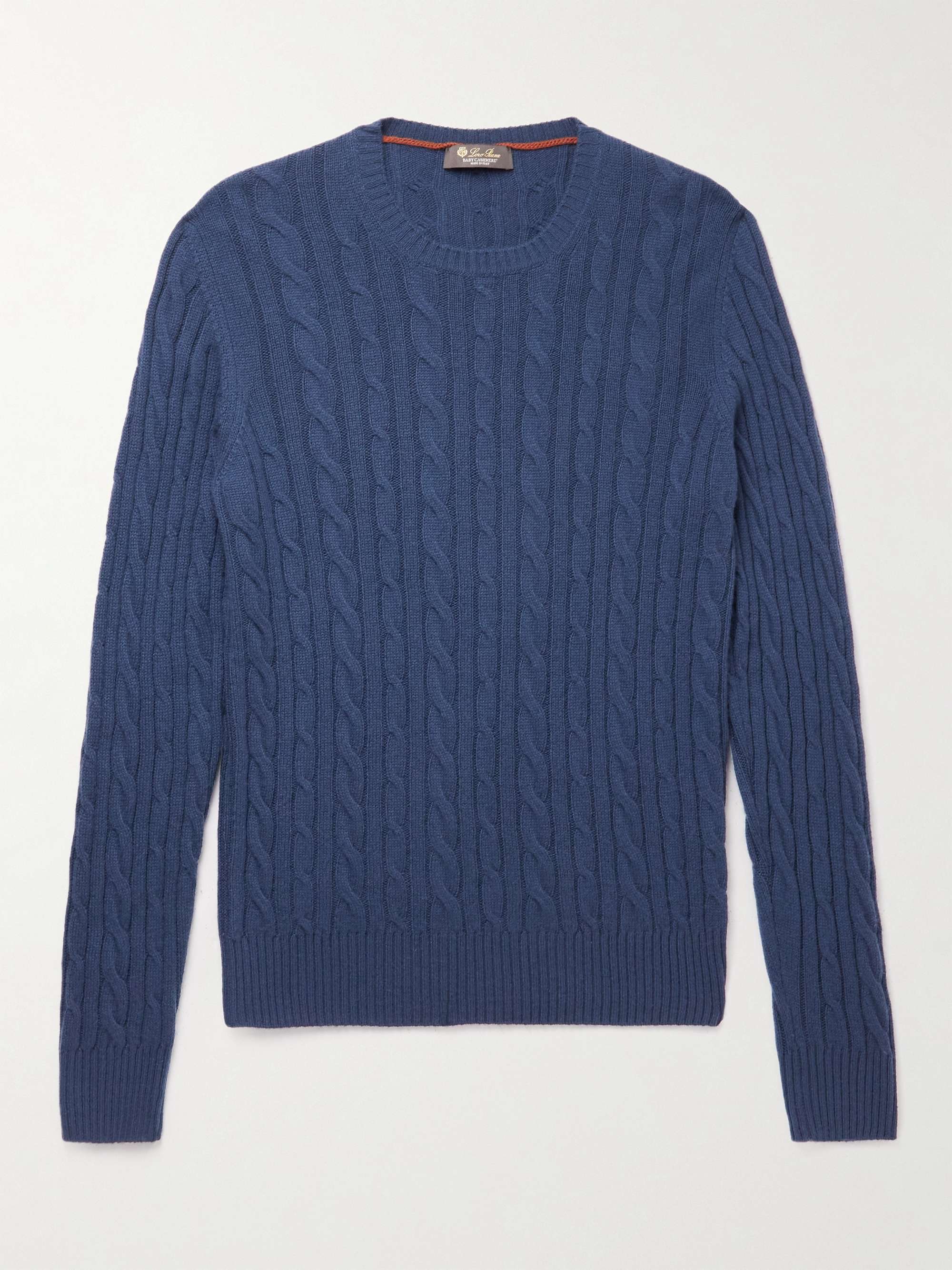 LORO PIANA Cable-Knit Baby Cashmere Sweater for Men | MR PORTER