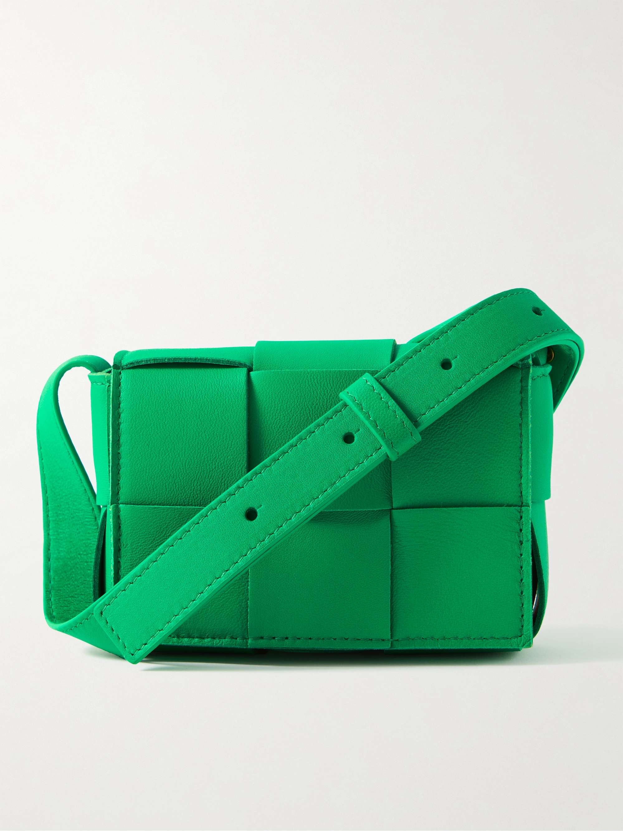 Bottega Veneta Cassette Mini Leather Crossbody Bag for Women