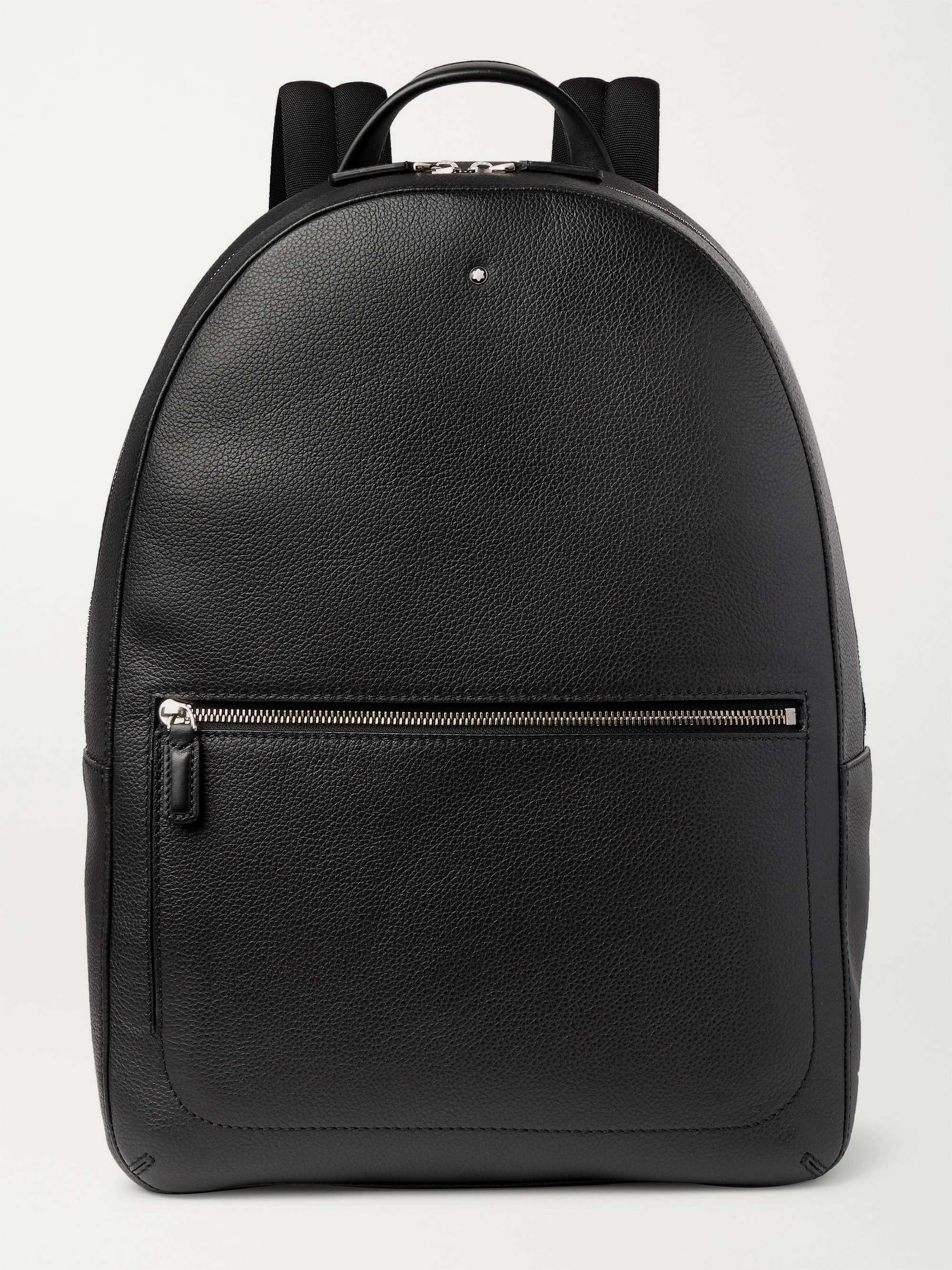Black Full-Grain Leather Backpack | MONTBLANC | MR PORTER