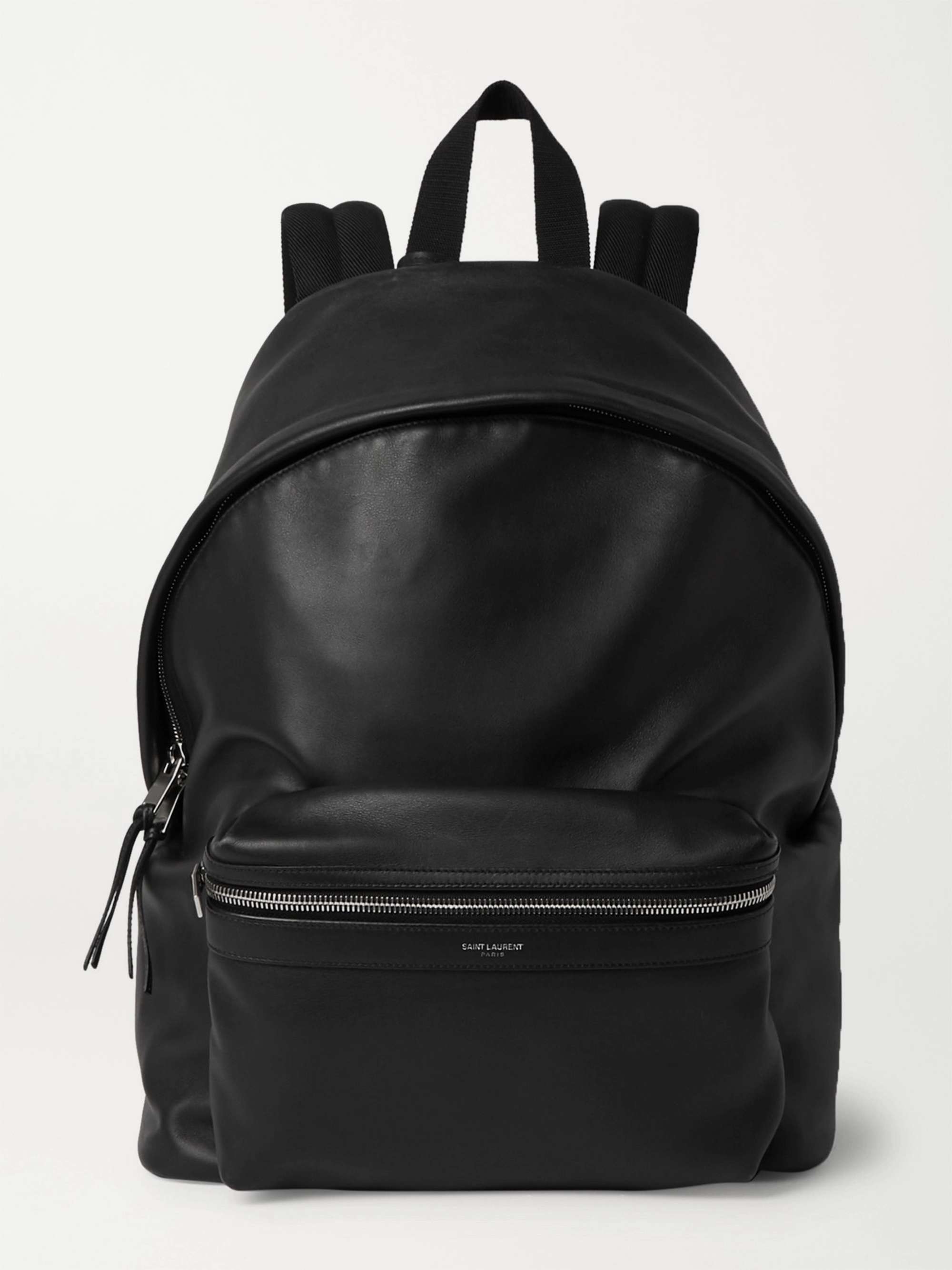 SAINT LAURENT City Leather Backpack for Men | MR PORTER