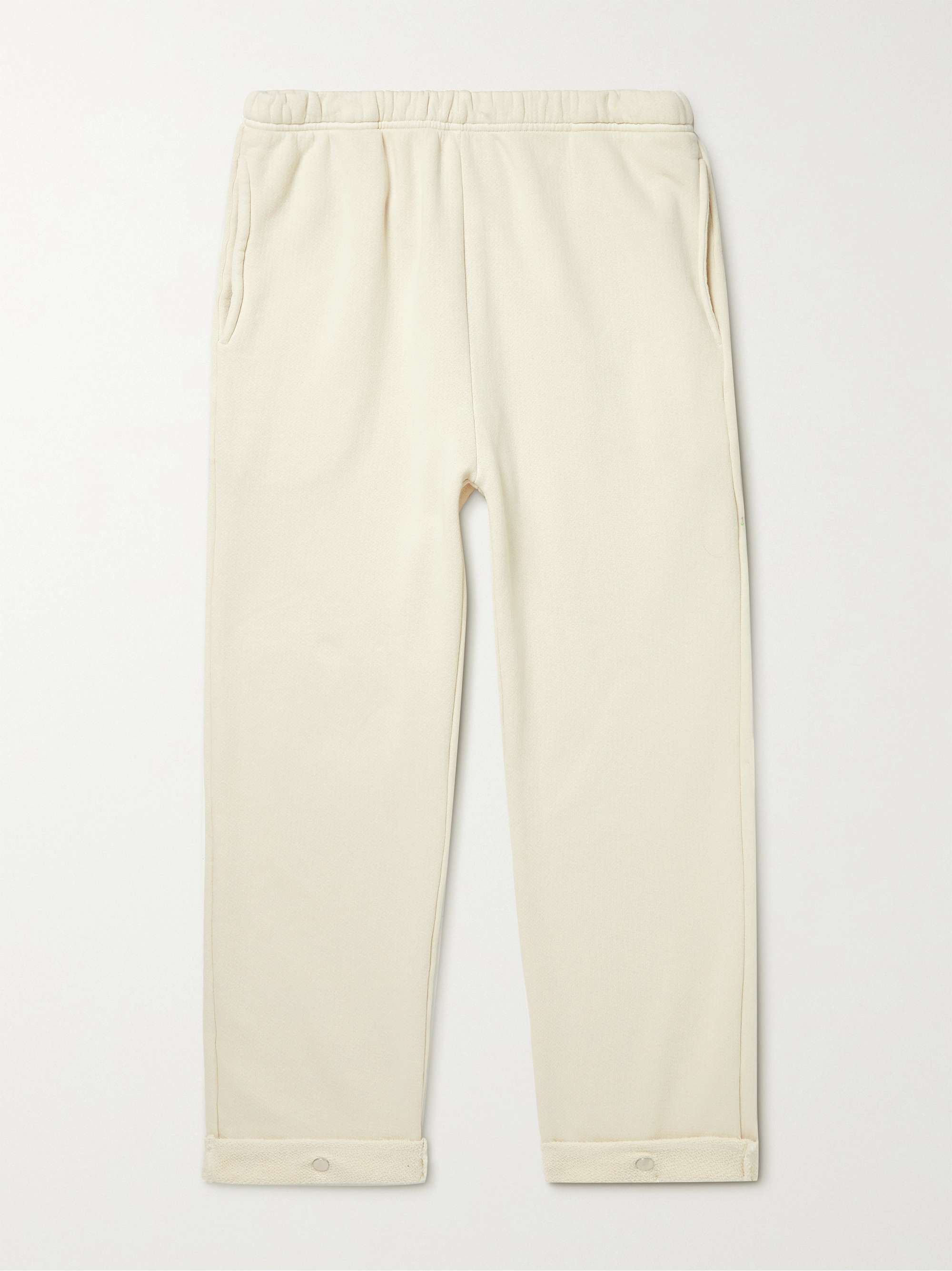 LES TIEN Straight-Leg Garment-Dyed Cotton-Jersey Sweatpants | MR PORTER