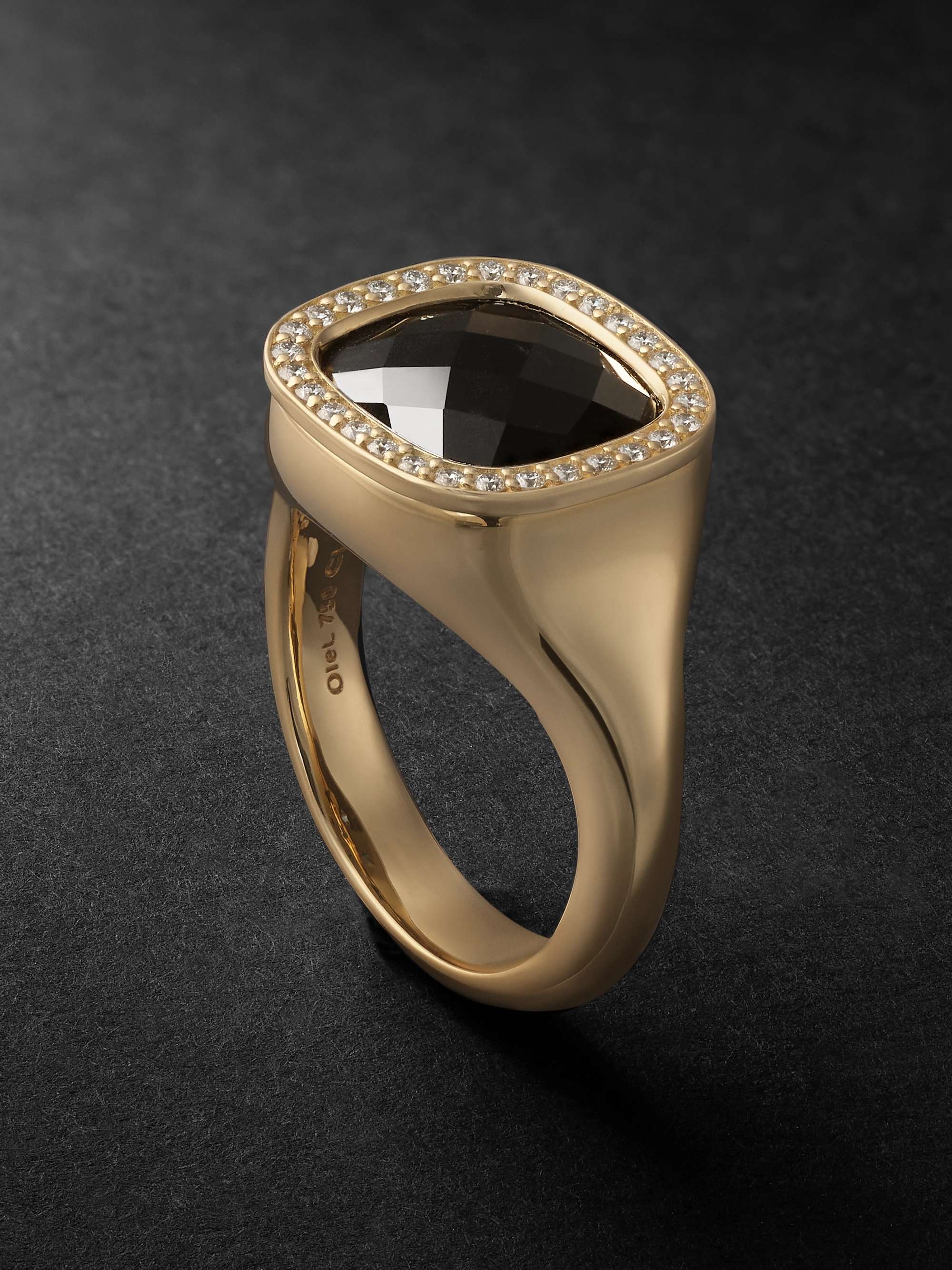 OLE LYNGGAARD COPENHAGEN Cushion Gold, Onyx and Diamond Ring for Men | MR  PORTER