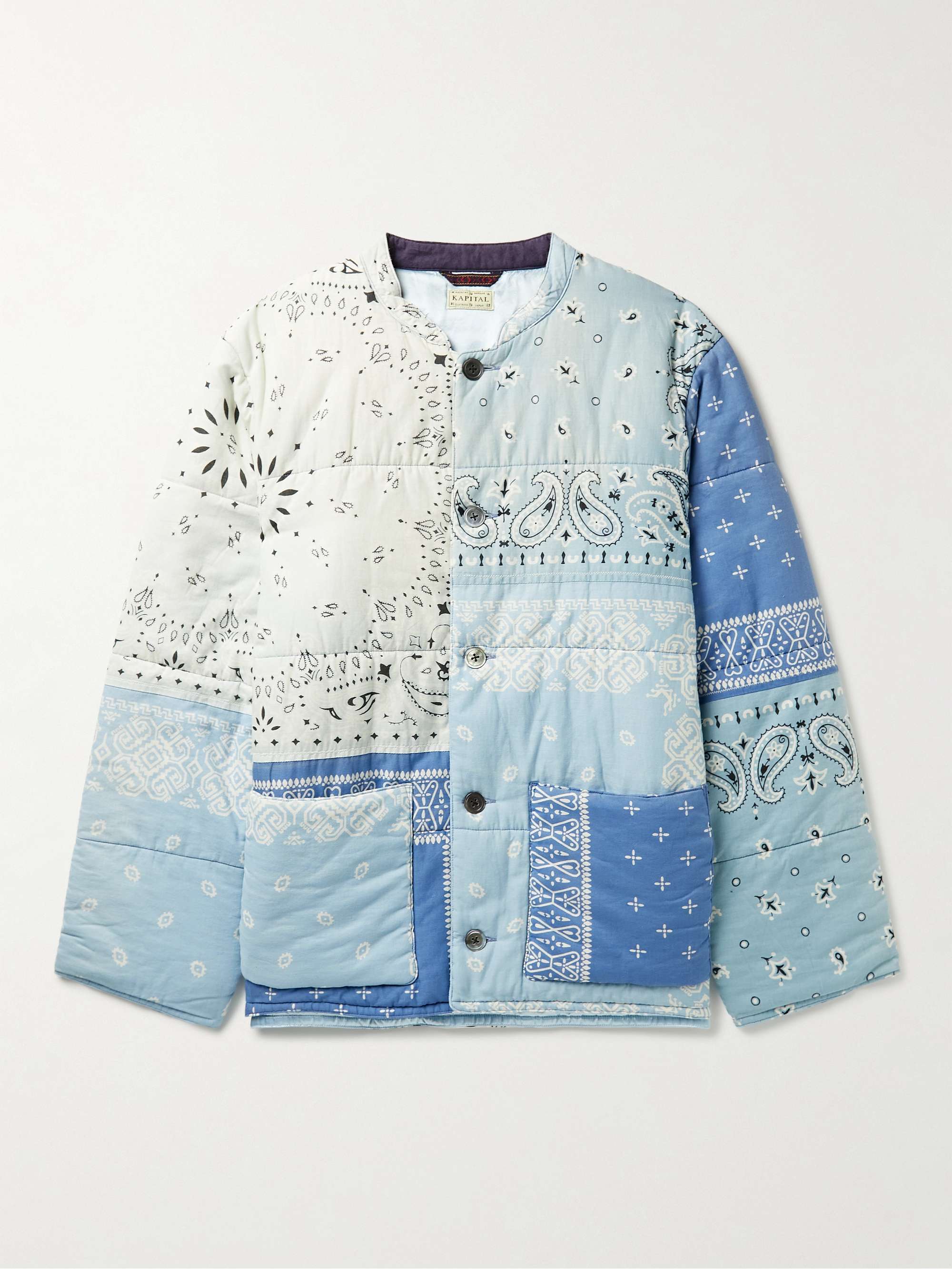 KAPITAL Quilted Patchwork Bandana-Print Padded Cotton Jacket for Men | MR  PORTER