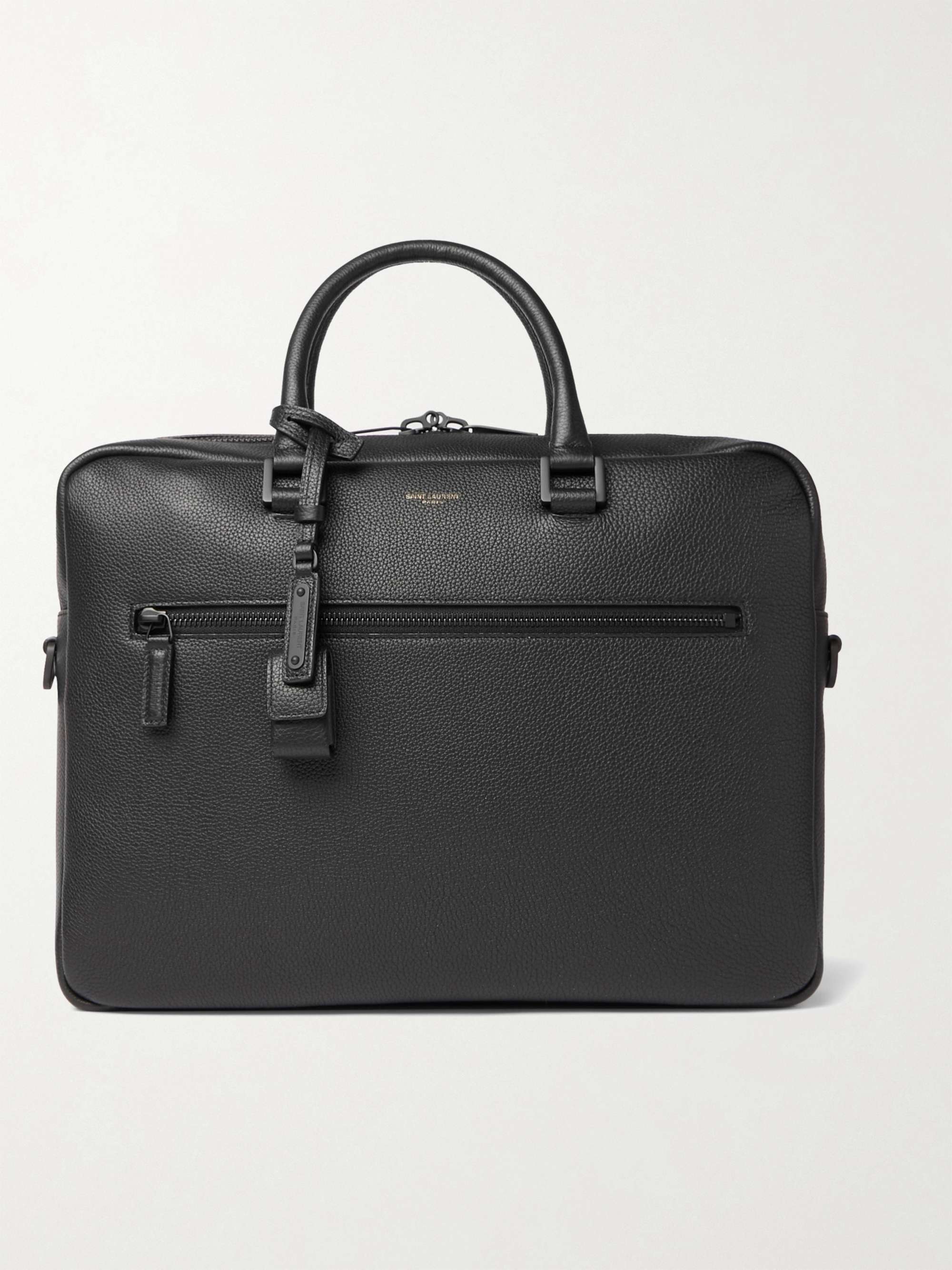 SAINT LAURENT Sac de Jour Full-Grain Leather Briefcase for Men | MR PORTER