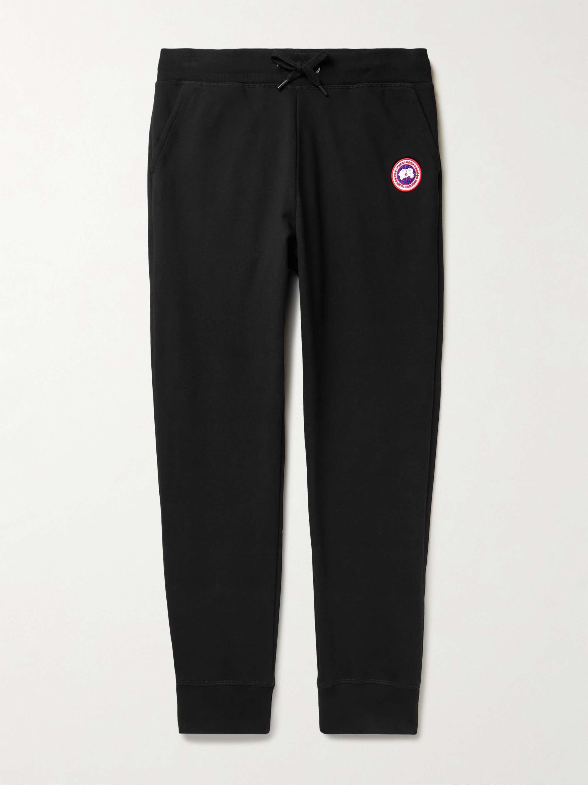 CANADA GOOSE Huron Tapered Logo-Appliquéd Cotton-Jersey Sweatpants | MR  PORTER