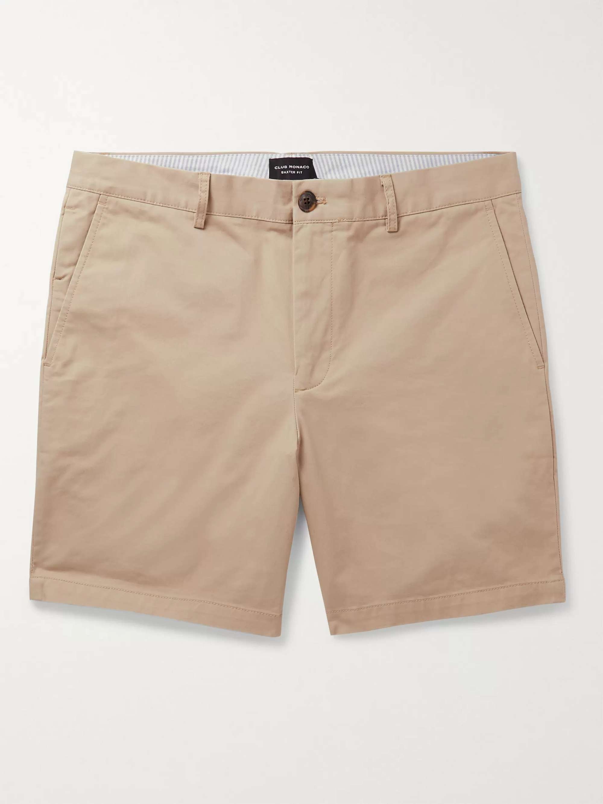 CLUB MONACO Baxter Cotton-Blend Twill Shorts | MR PORTER
