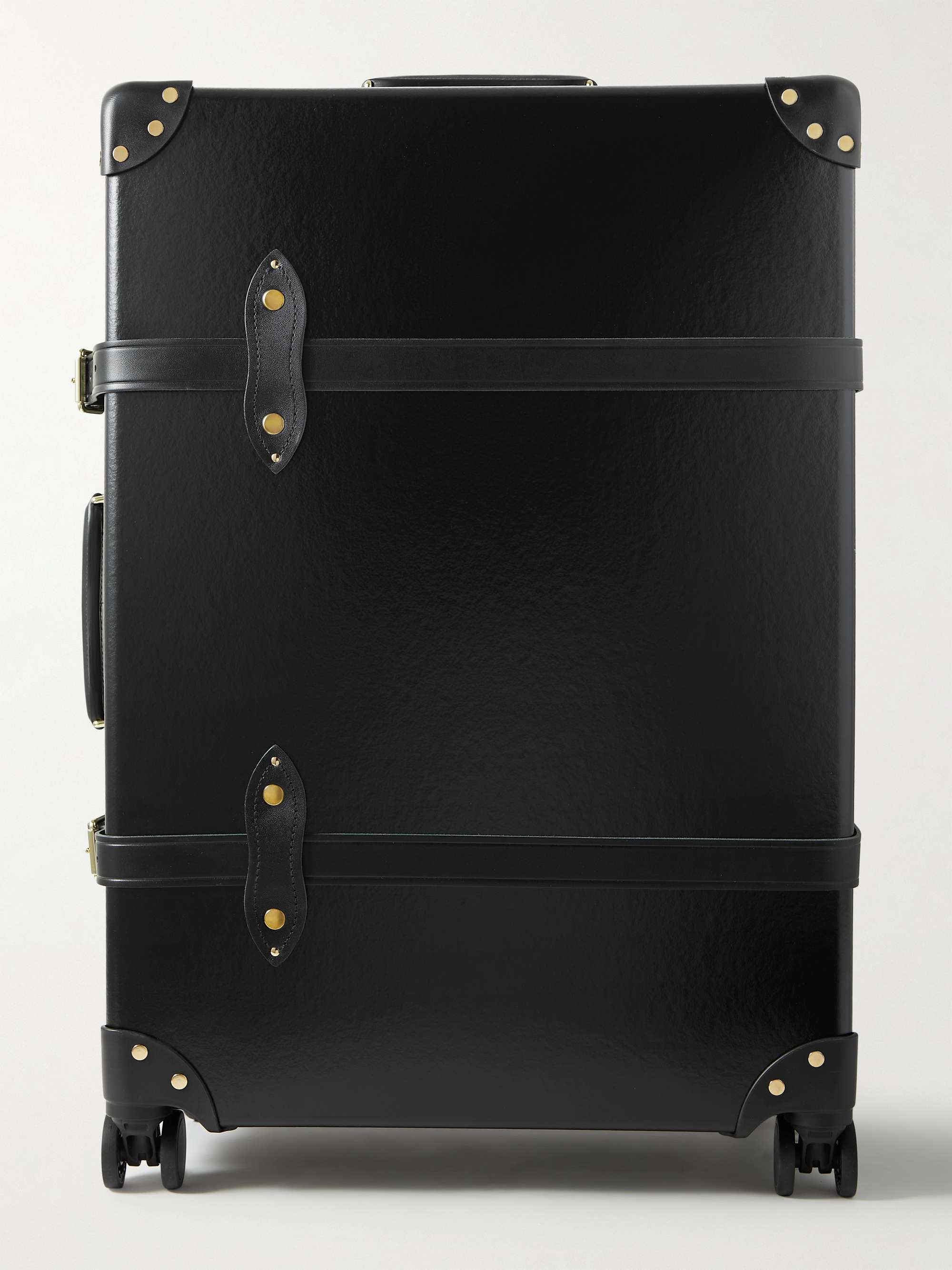 Black Centenary Check-In Leather-Trimmed Trolley Case | GLOBE-TROTTER | MR  PORTER