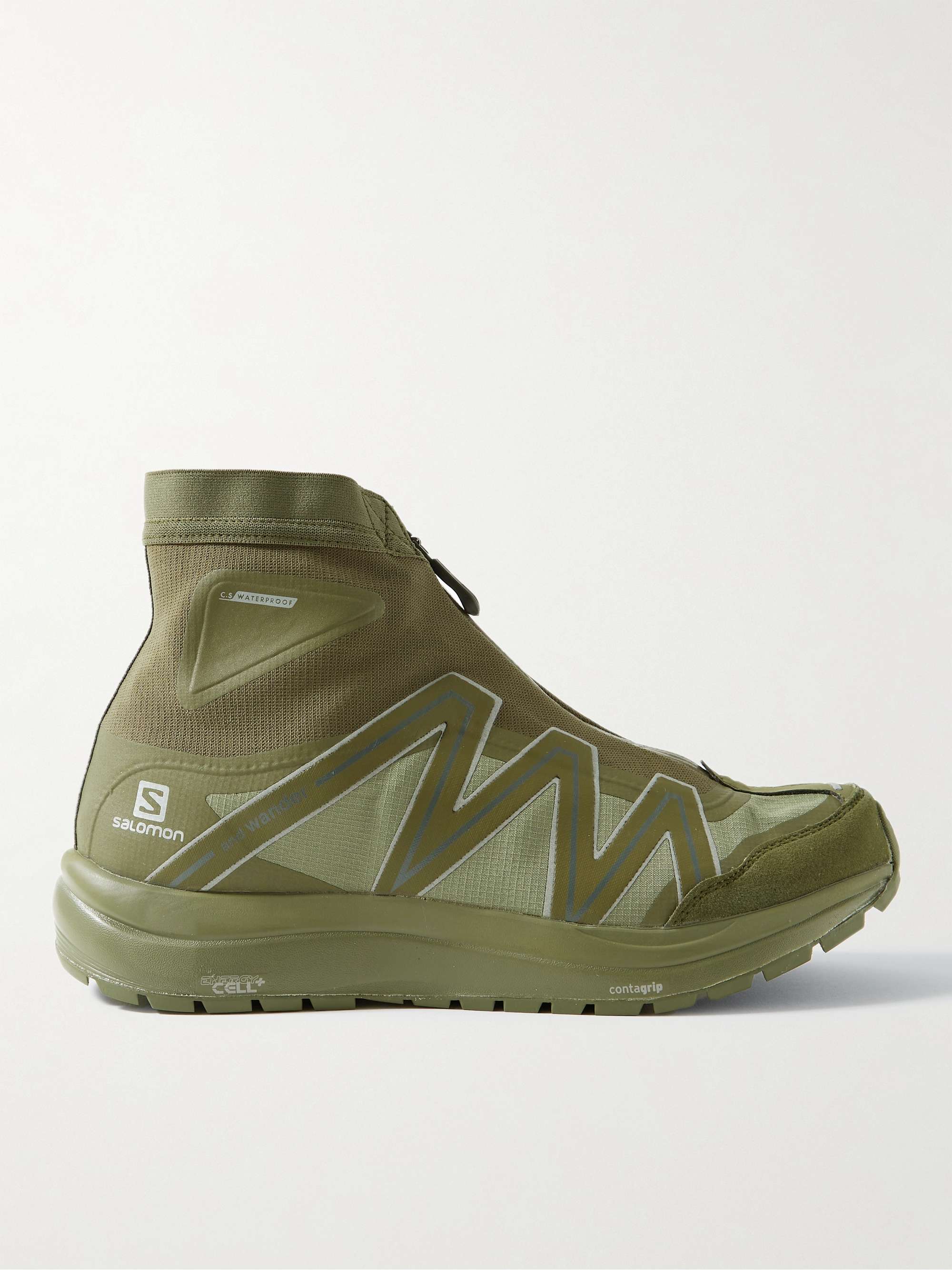AND WANDER + Salomon Rubber-Trimmed Ripstop and Mesh High-Top Sneakers for  Men | MR PORTER