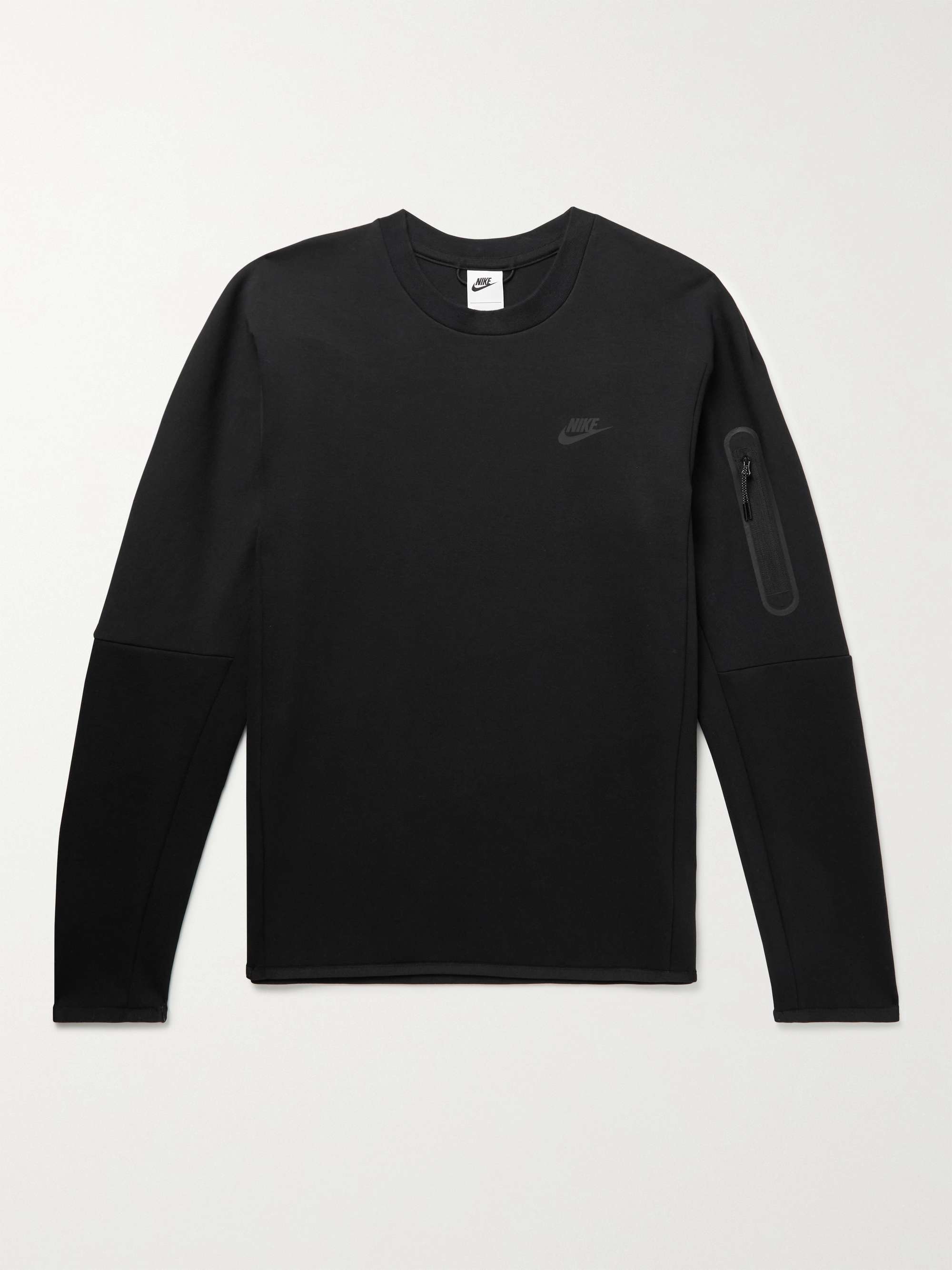 Black Sportswear Cotton-Blend Tech Fleece Sweatshirt | NIKE | MR PORTER