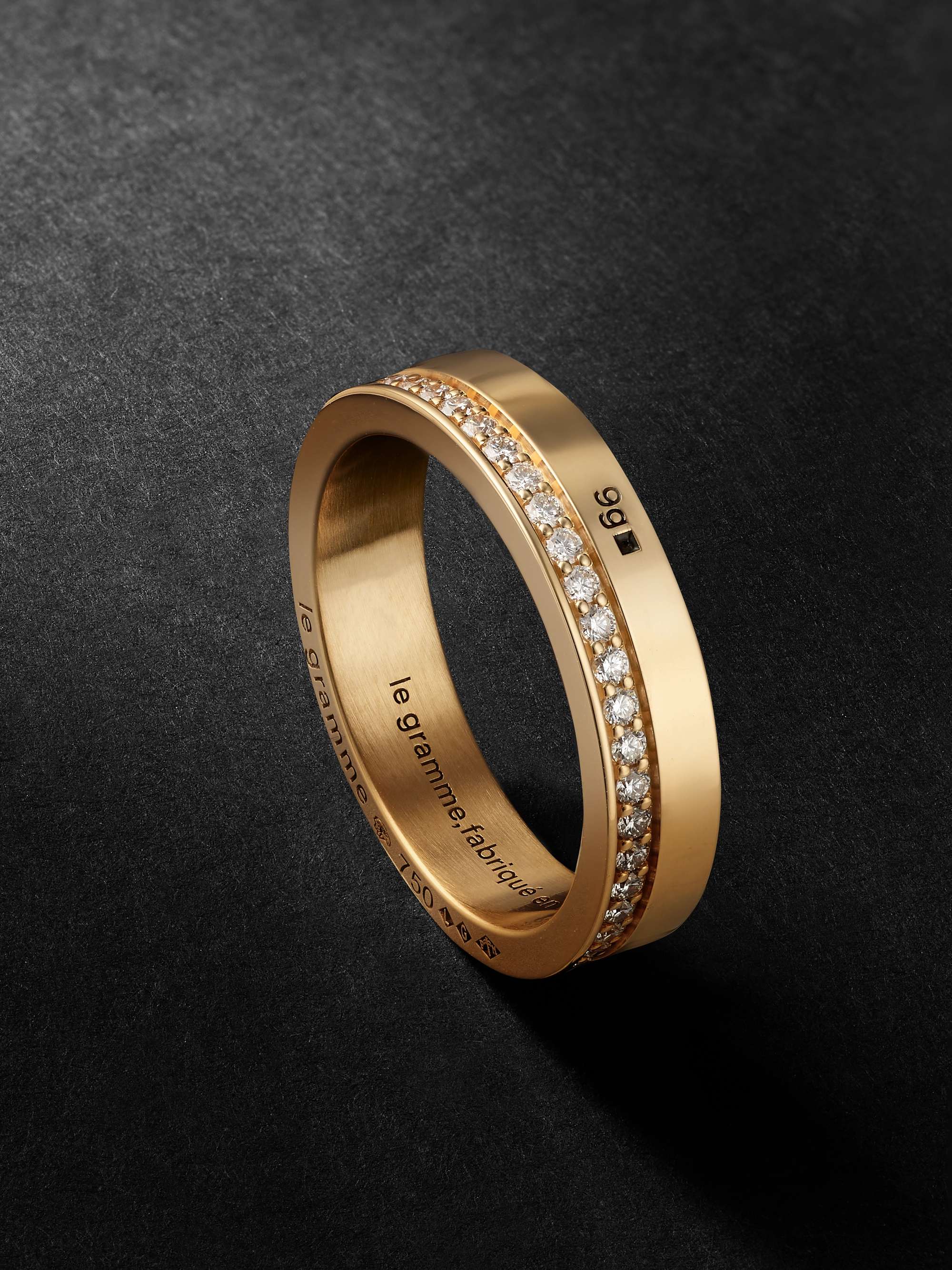 LE GRAMME 9g 18-Karat Gold Diamond Ring for Men | MR PORTER