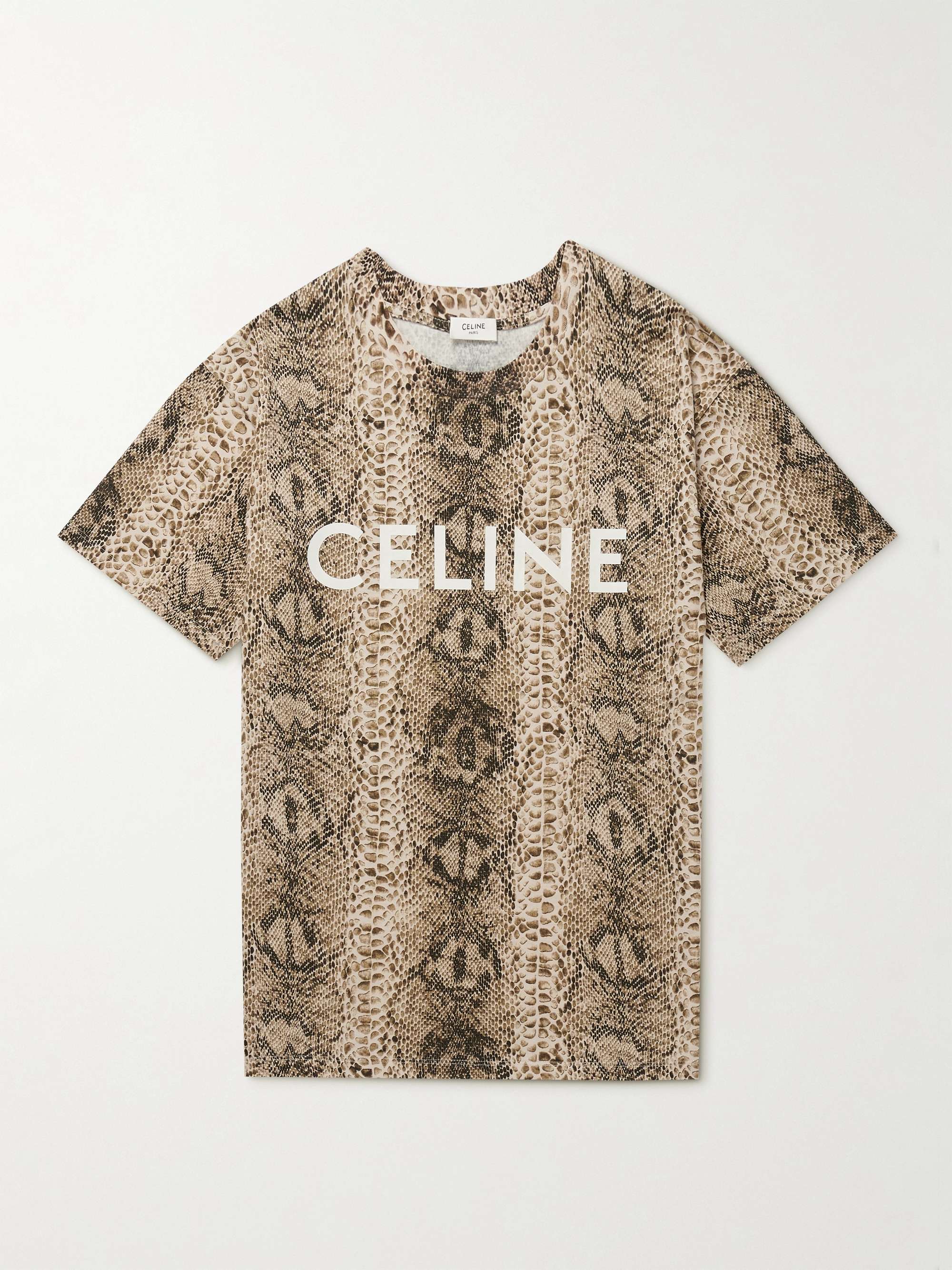 CELINE HOMME Printed Cotton-Jersey T-Shirt | MR PORTER