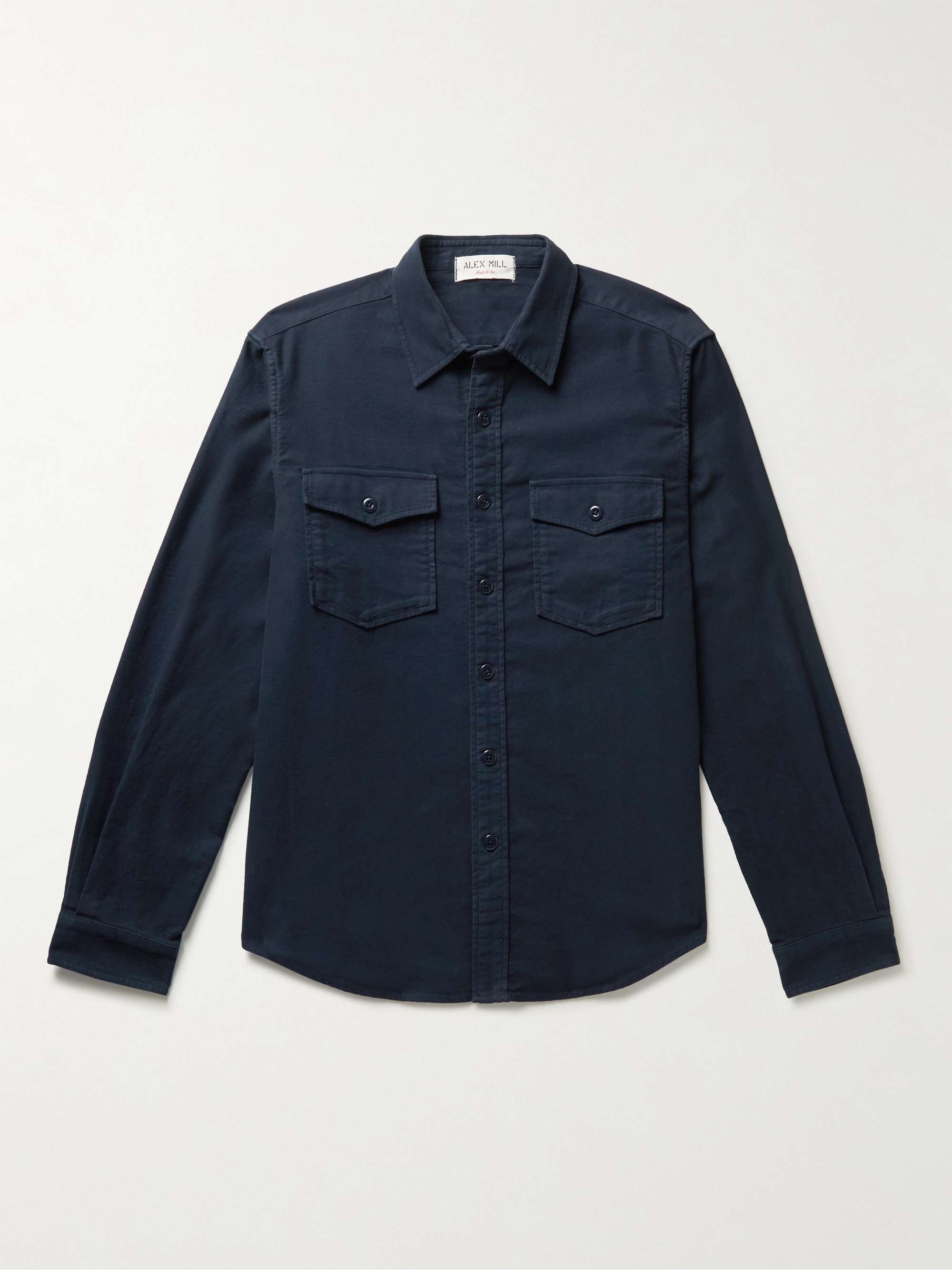 ALEX MILL Frontier Brushed Cotton-Flannel Shirt for Men | MR PORTER