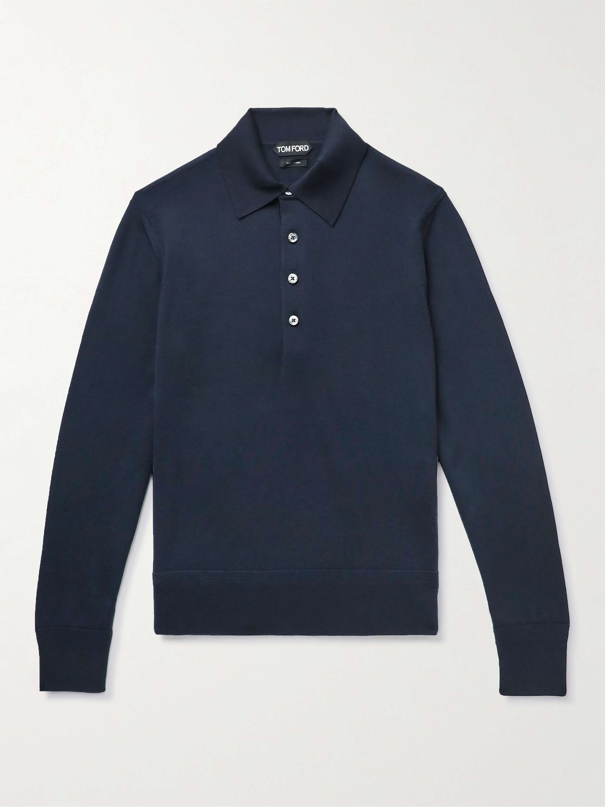 TOM FORD Merino Wool Polo Shirt | MR PORTER