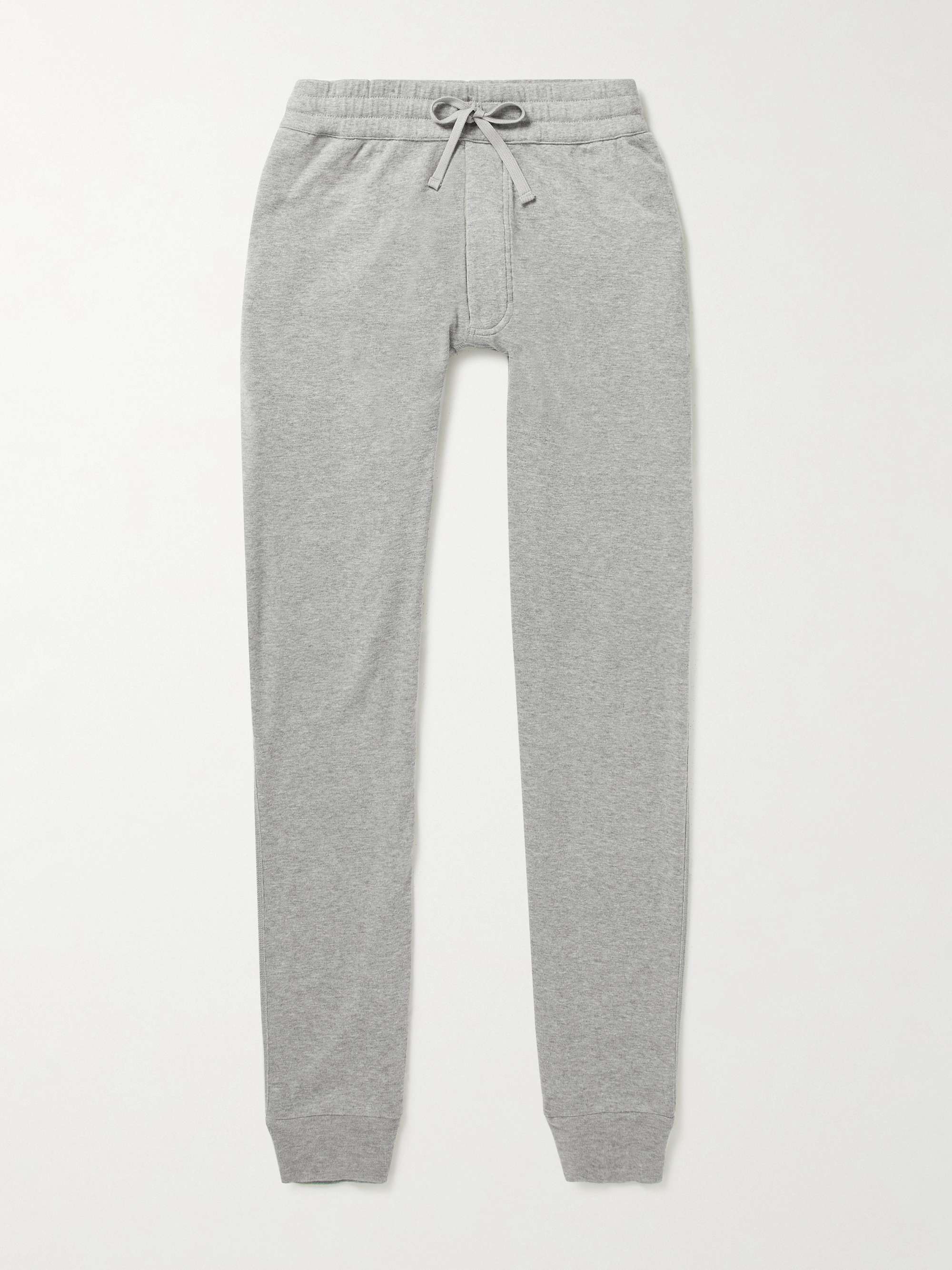 TOM FORD Tapered Brushed Cotton and Modal-Blend Jersey Sweatpants for Men |  MR PORTER