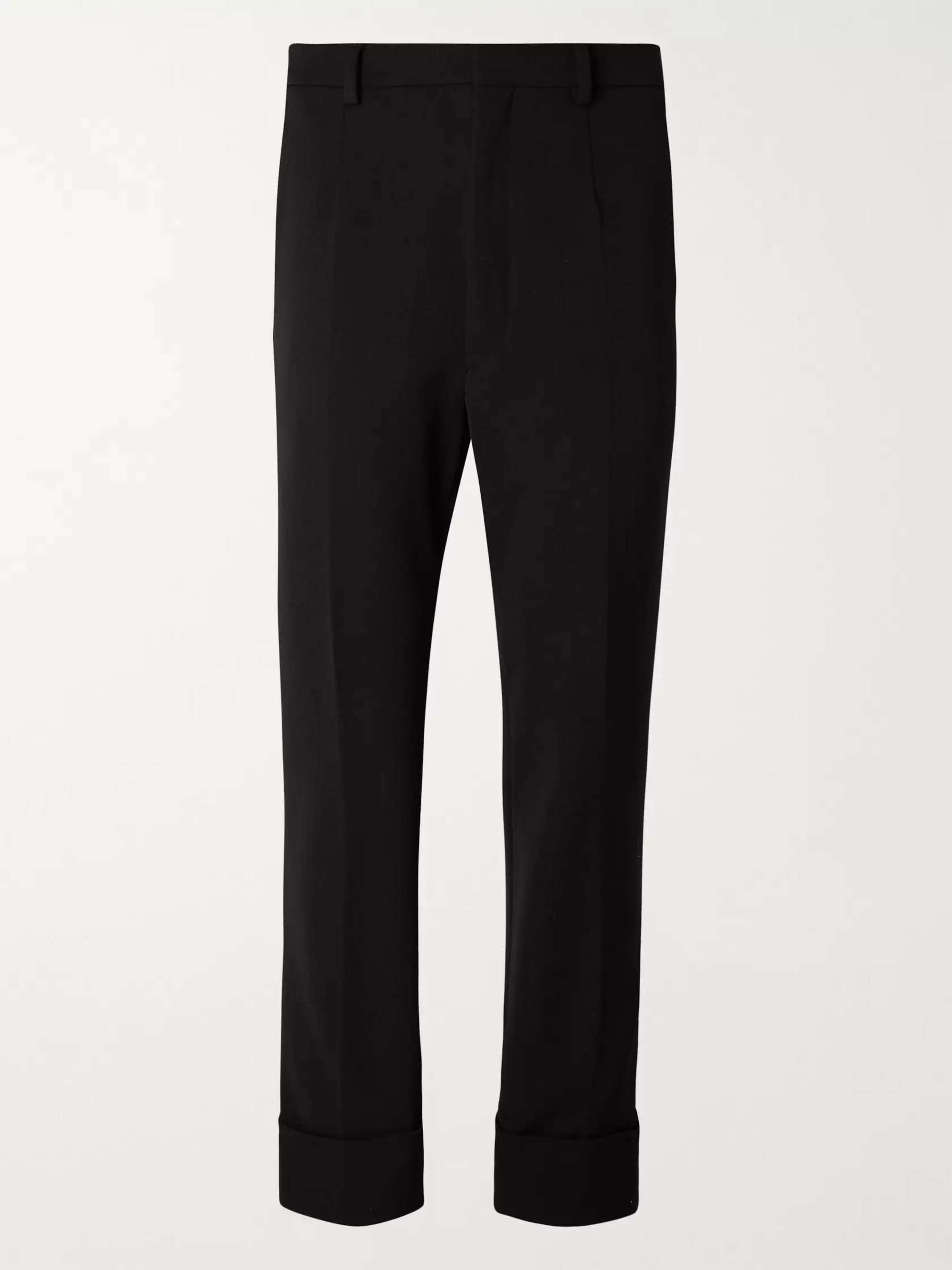 PRADA Slim-Fit Cuffed Nylon-Blend Gabardine Trousers with Detachable  Stirrups for Men | MR PORTER