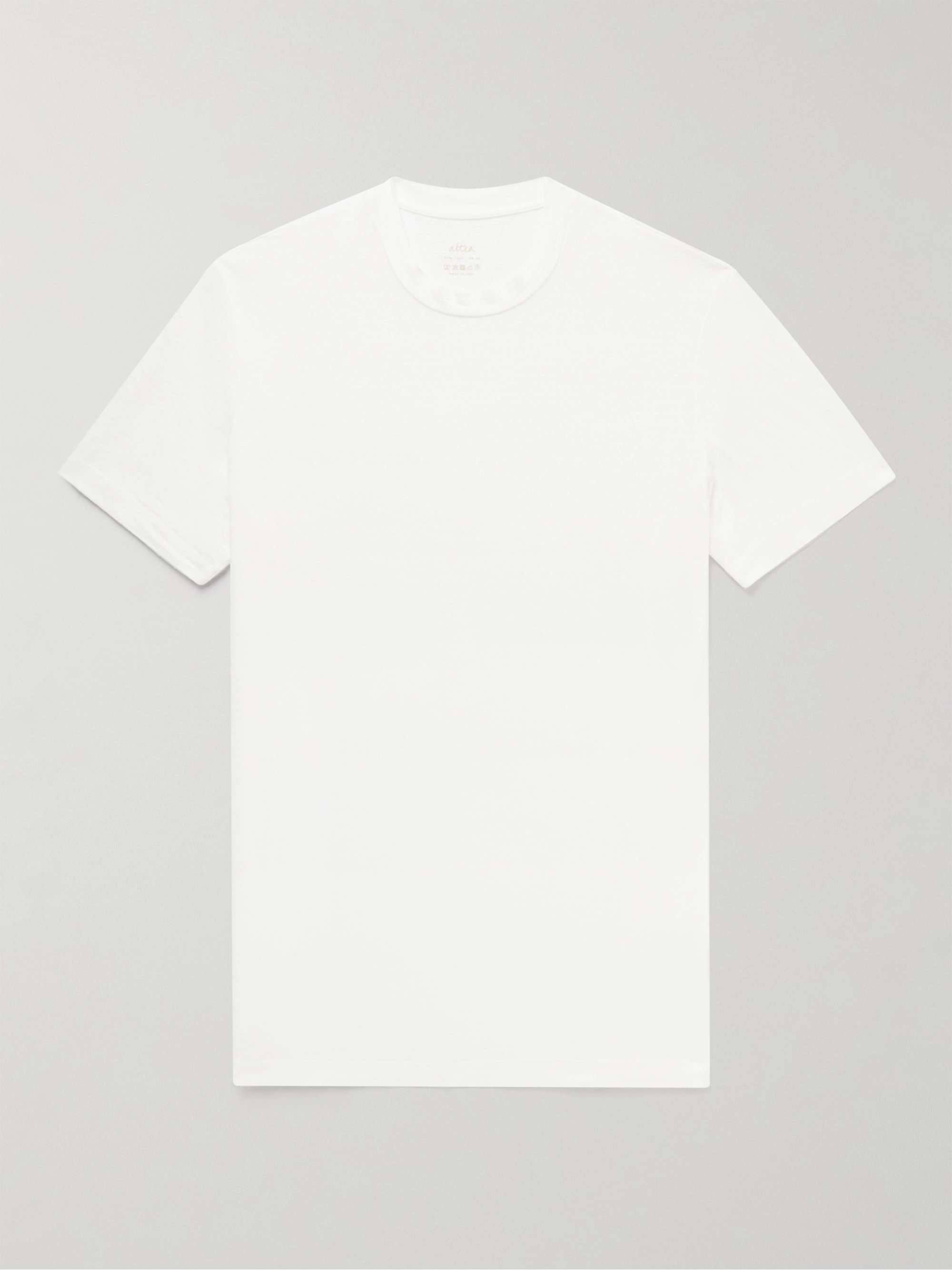 ALTEA Lewis Stretch-Linen Jersey T-Shirt | MR PORTER