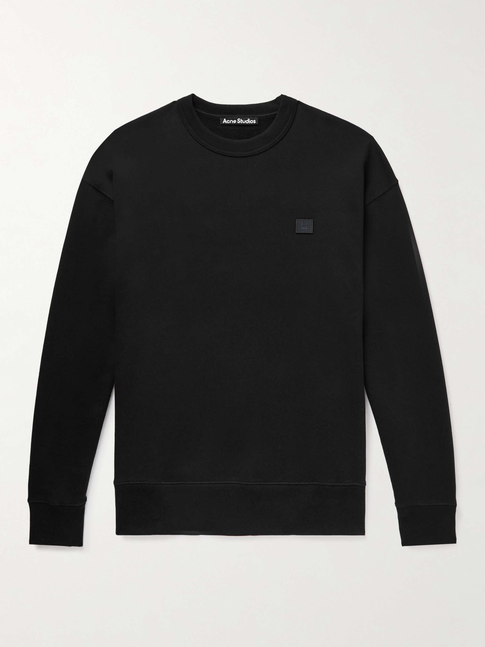 ACNE STUDIOS Fonbar Logo-Appliquéd Cotton-Jersey Sweatshirt | MR PORTER