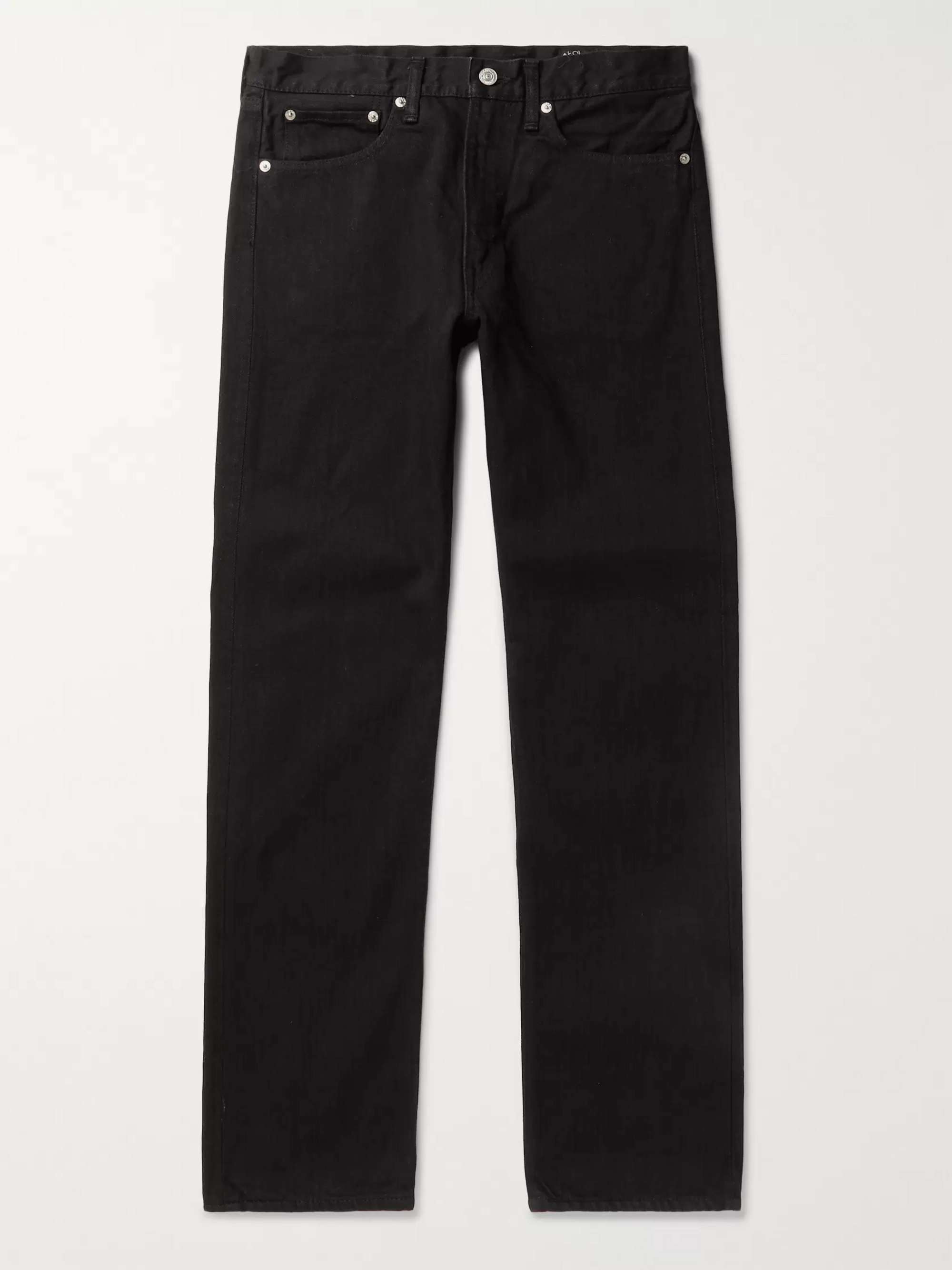 Black 107 Slim-Fit Denim Jeans | ORSLOW | MR PORTER